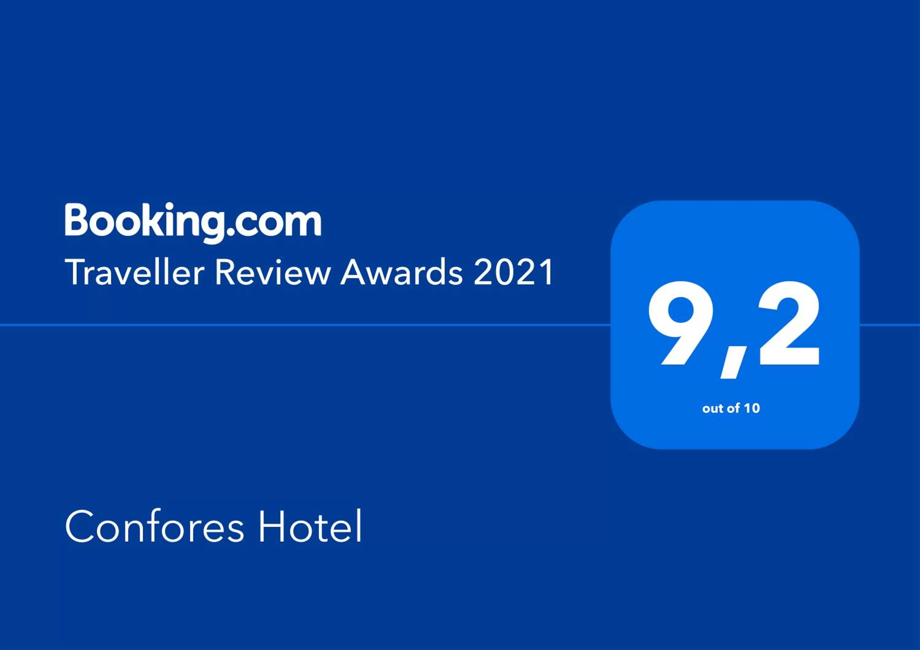 Certificate/Award in Confores Hotel