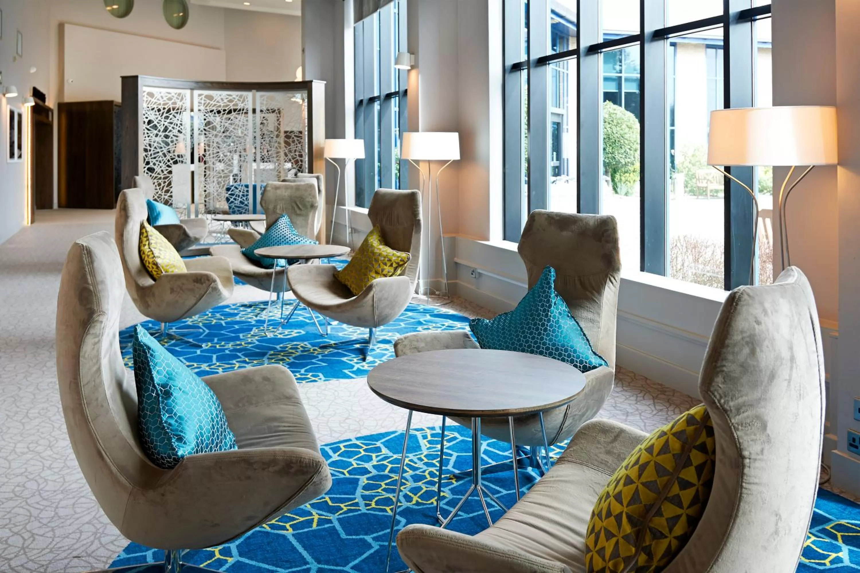 Lobby or reception in Novotel London Stansted Airport