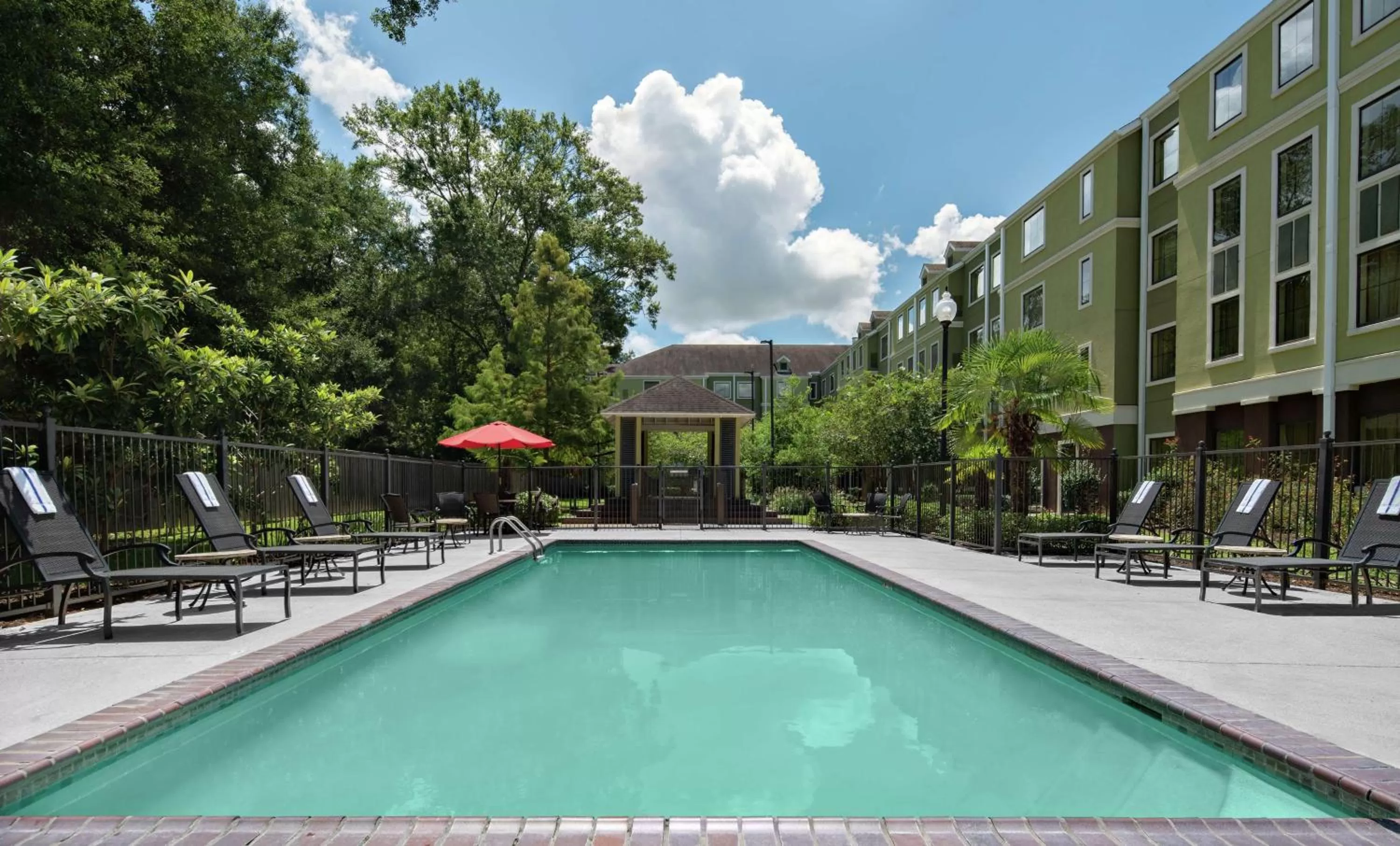 Pool view in Homewood Suites Lafayette-Airport