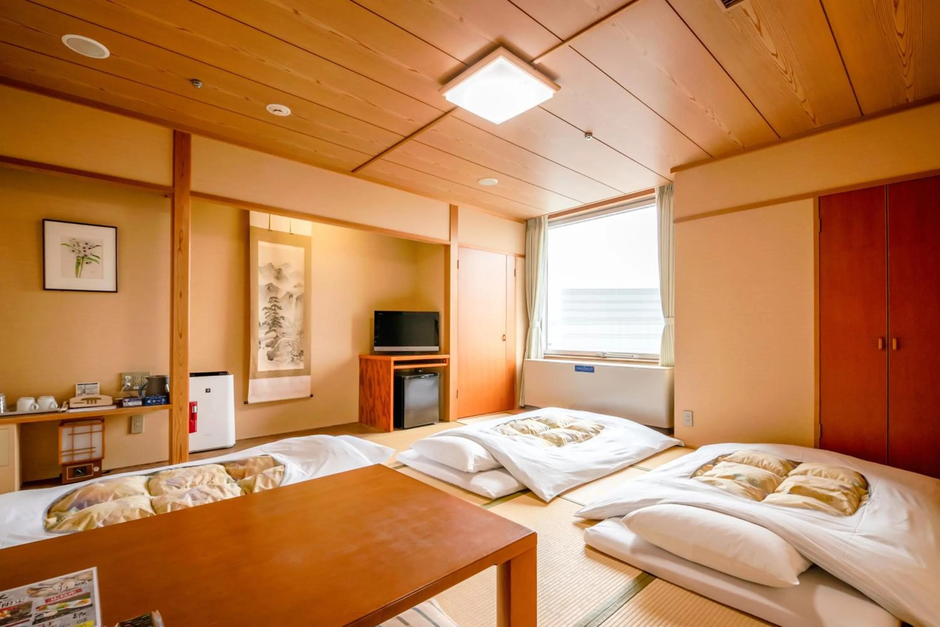 Bed in Hiroshima City Bunka Koryu Kaikan