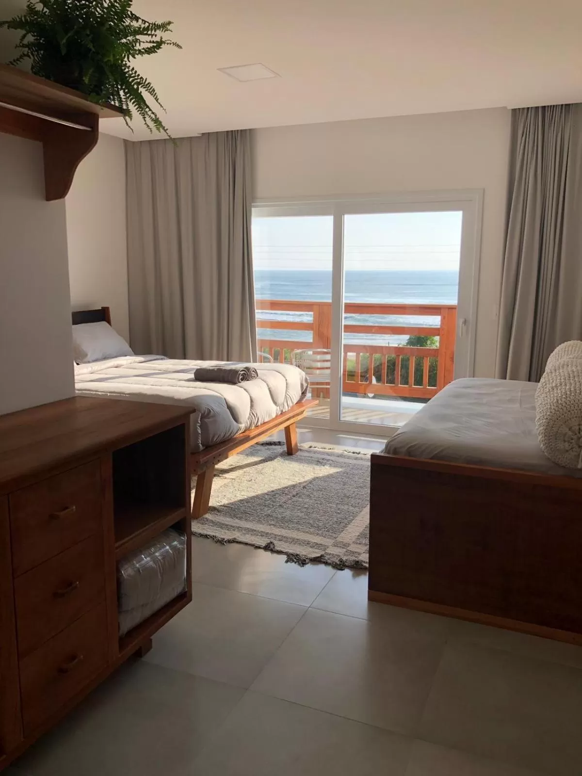 Bed in Pousada Casa Albatross