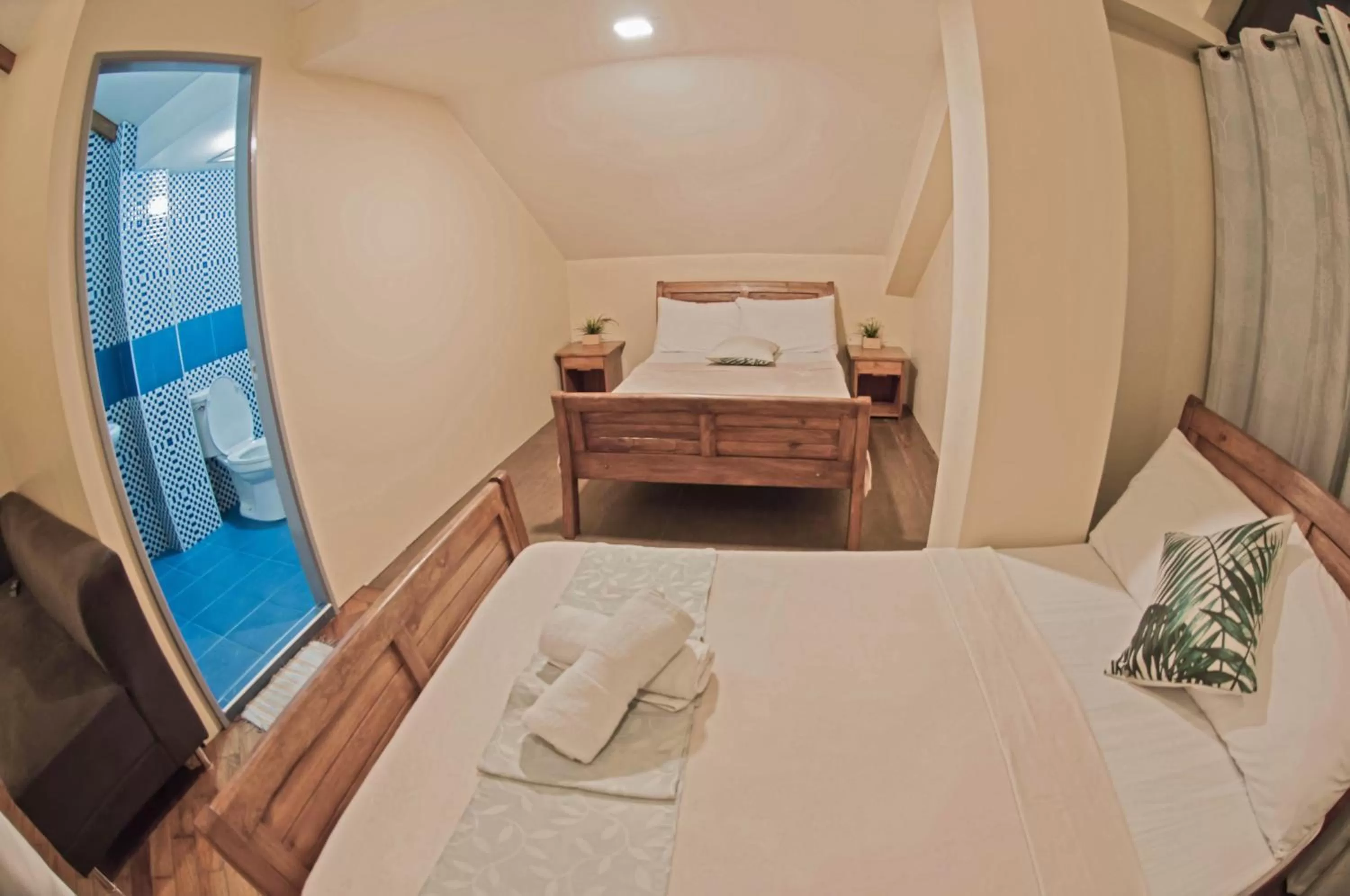 Bed in The Half House by Elmar Cabin