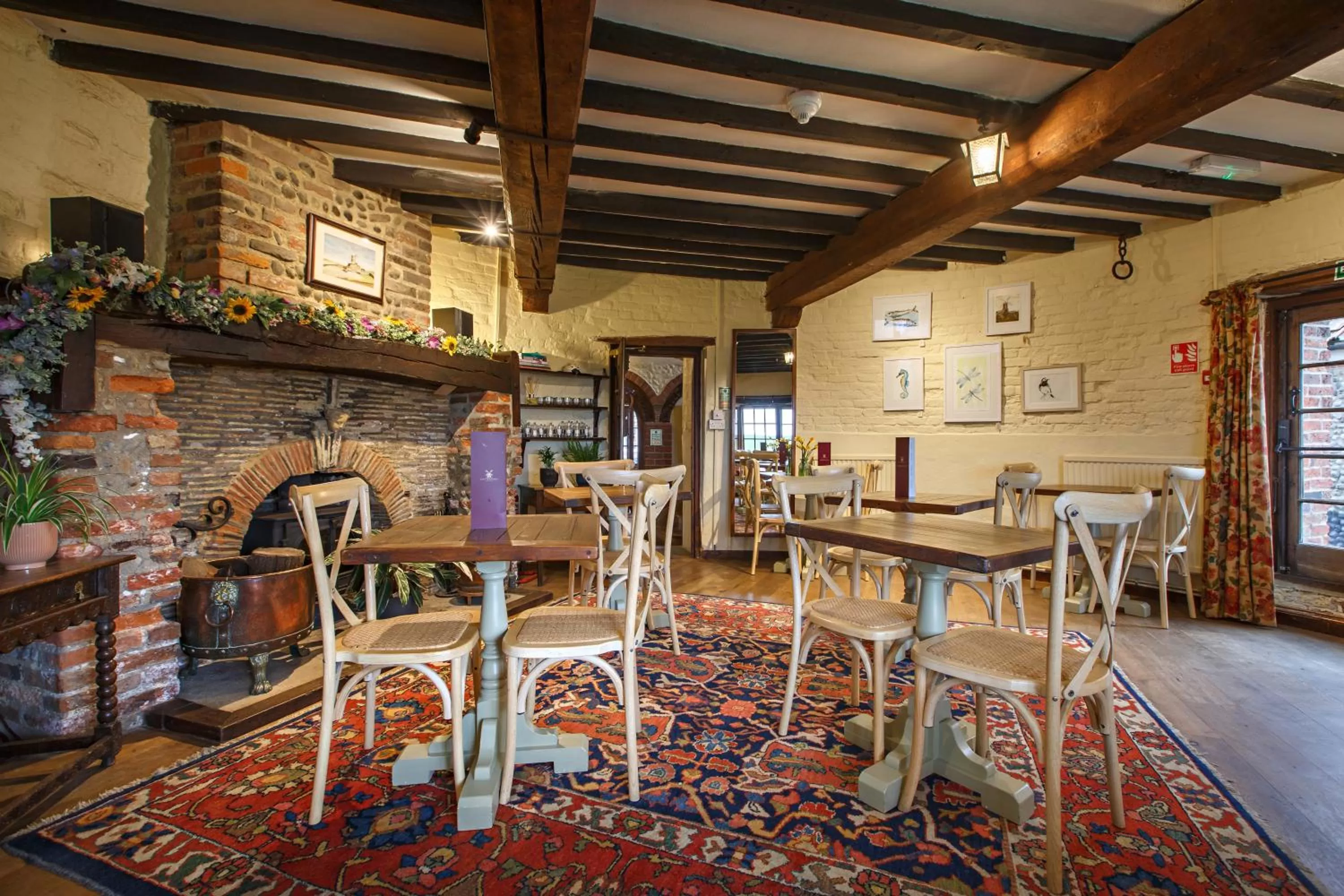 Dining area in Cley Windmill