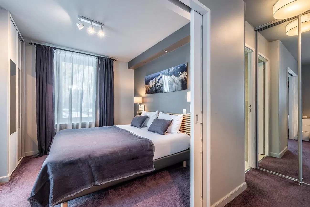 Bed in Eden Hotel, Apartments and Chalet Chamonix Les Praz