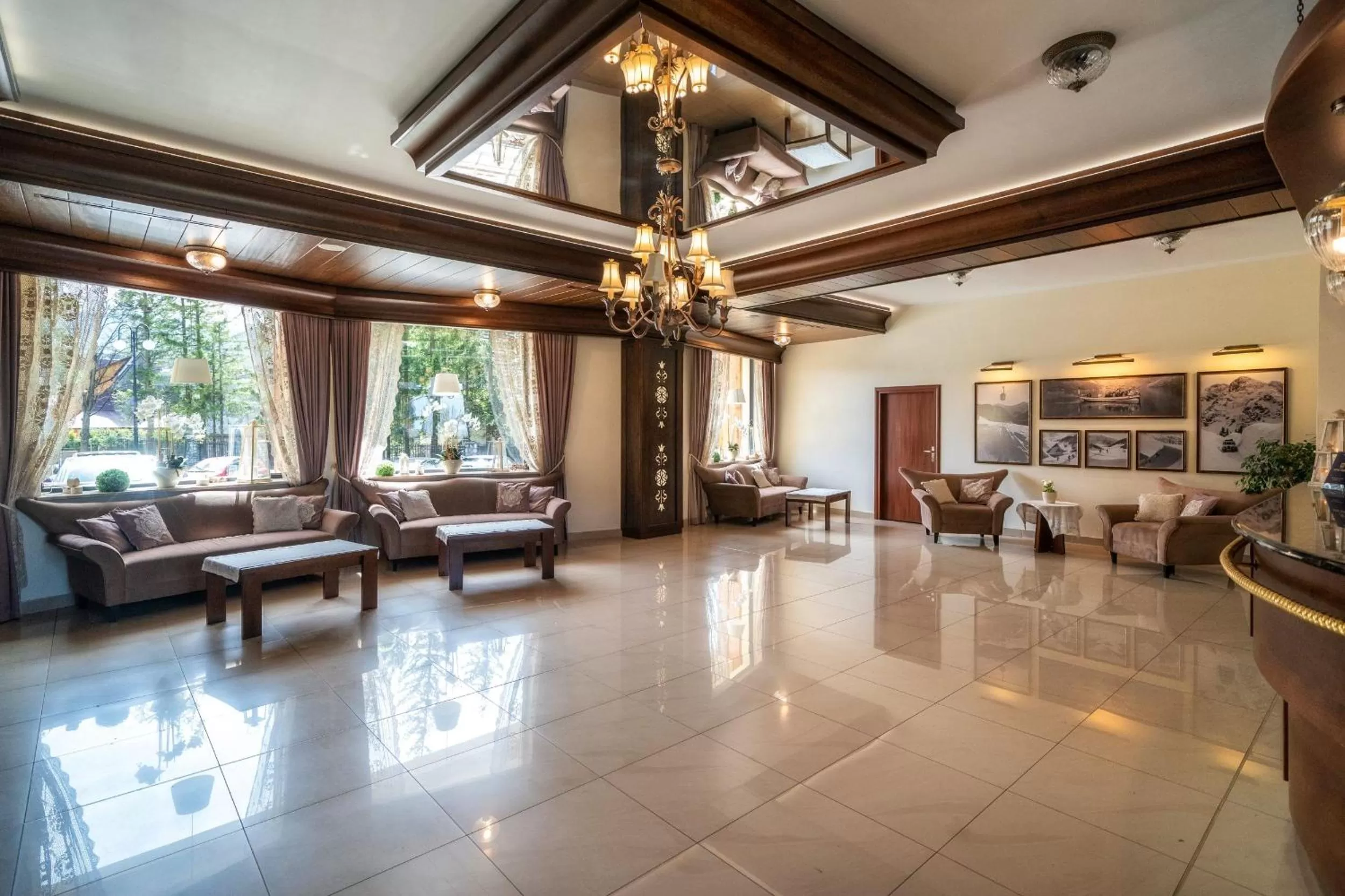 Lobby or reception in Hotel Tatra