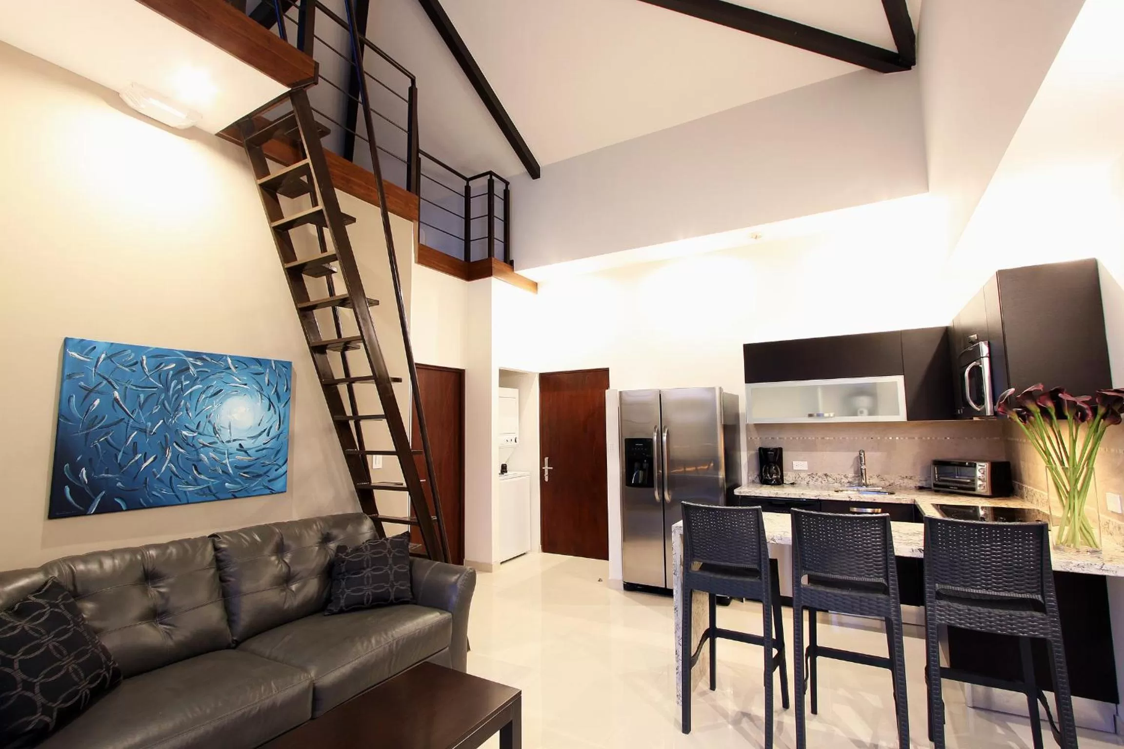 1 Bedroom DUPLEX LOFT With Kitchen, Living room, Loft, 3 balconies in Oceano Boutique Hotel & Gallery
