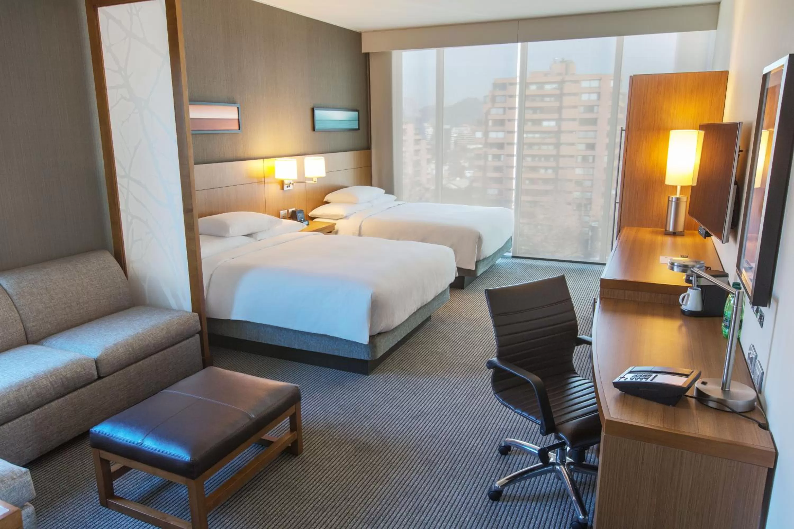 Queen Suite with Two Queen Beds and View in Hyatt Place Santiago/Vitacura