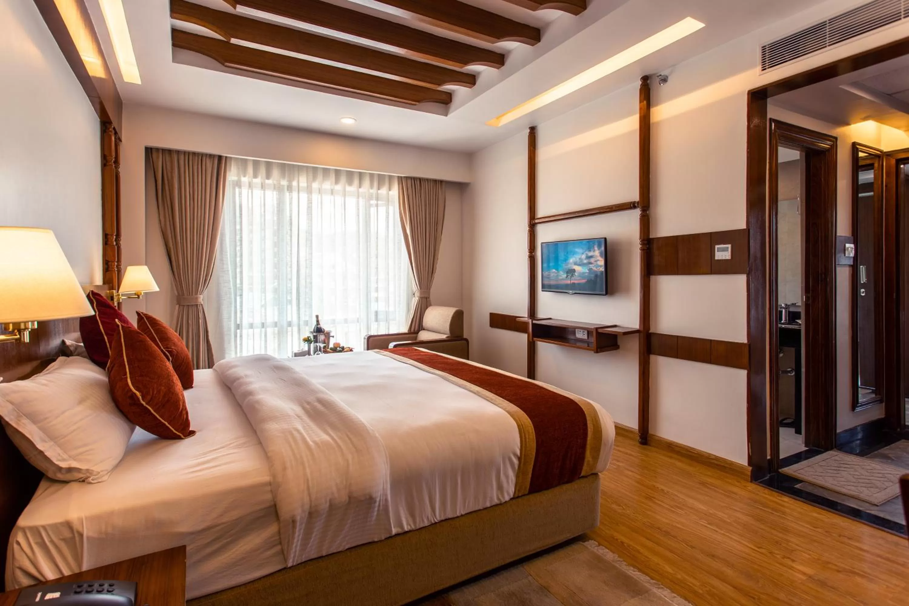 Photo of the whole room, Bed in Landmark Pokhara