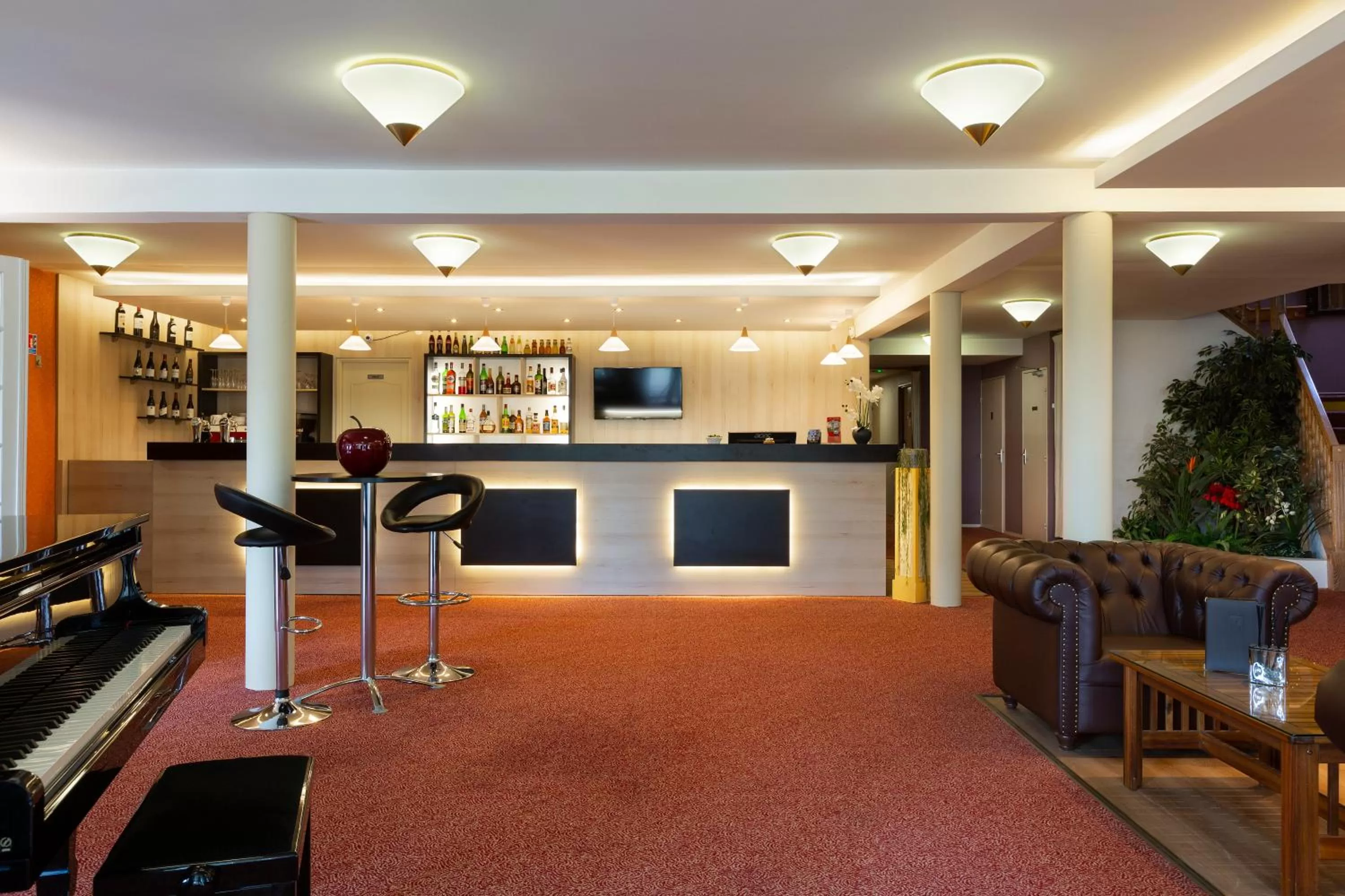 Lobby or reception in Logis Hotel Altina