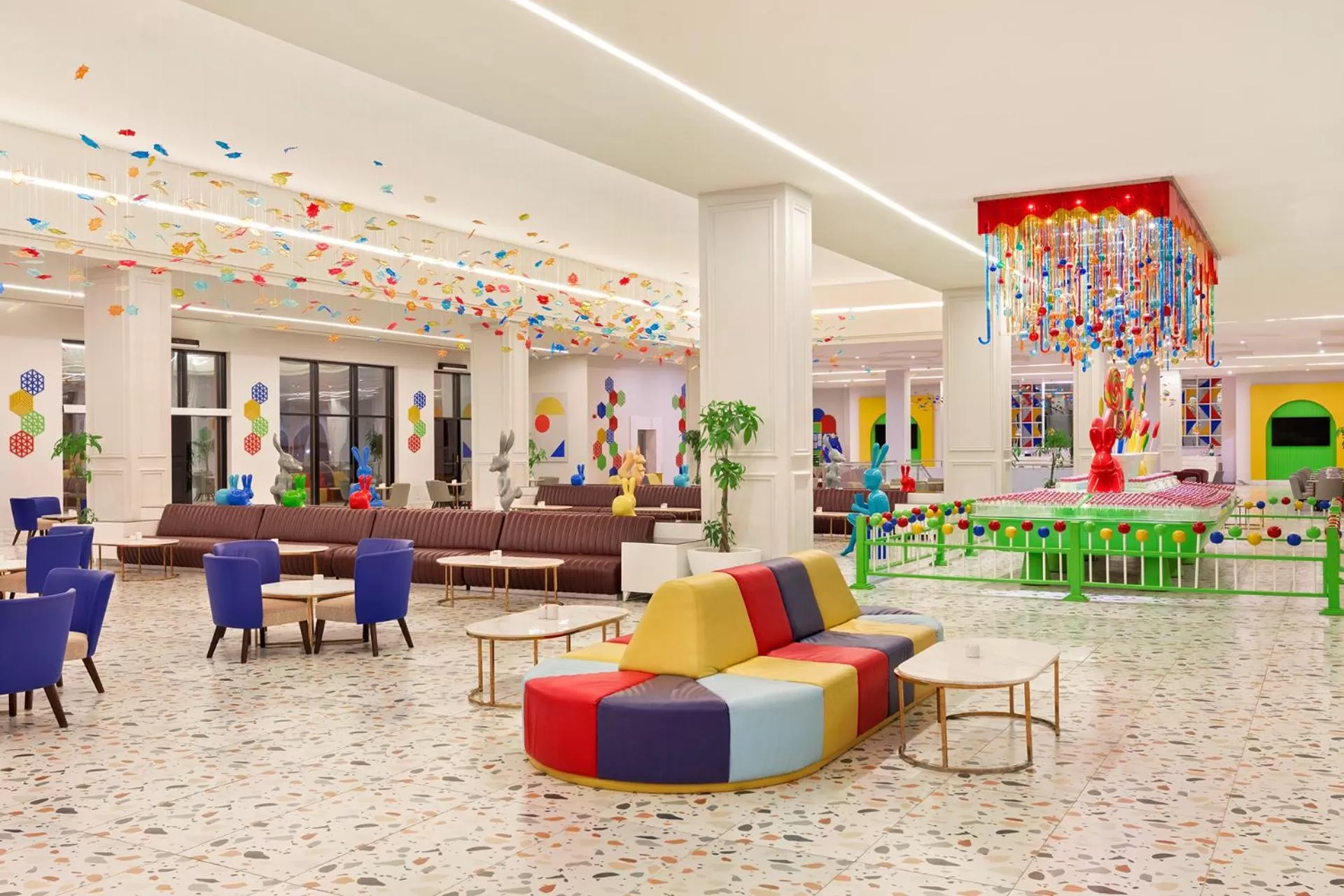 Lobby or reception in Neverland City Hurghada - Pickalbatros