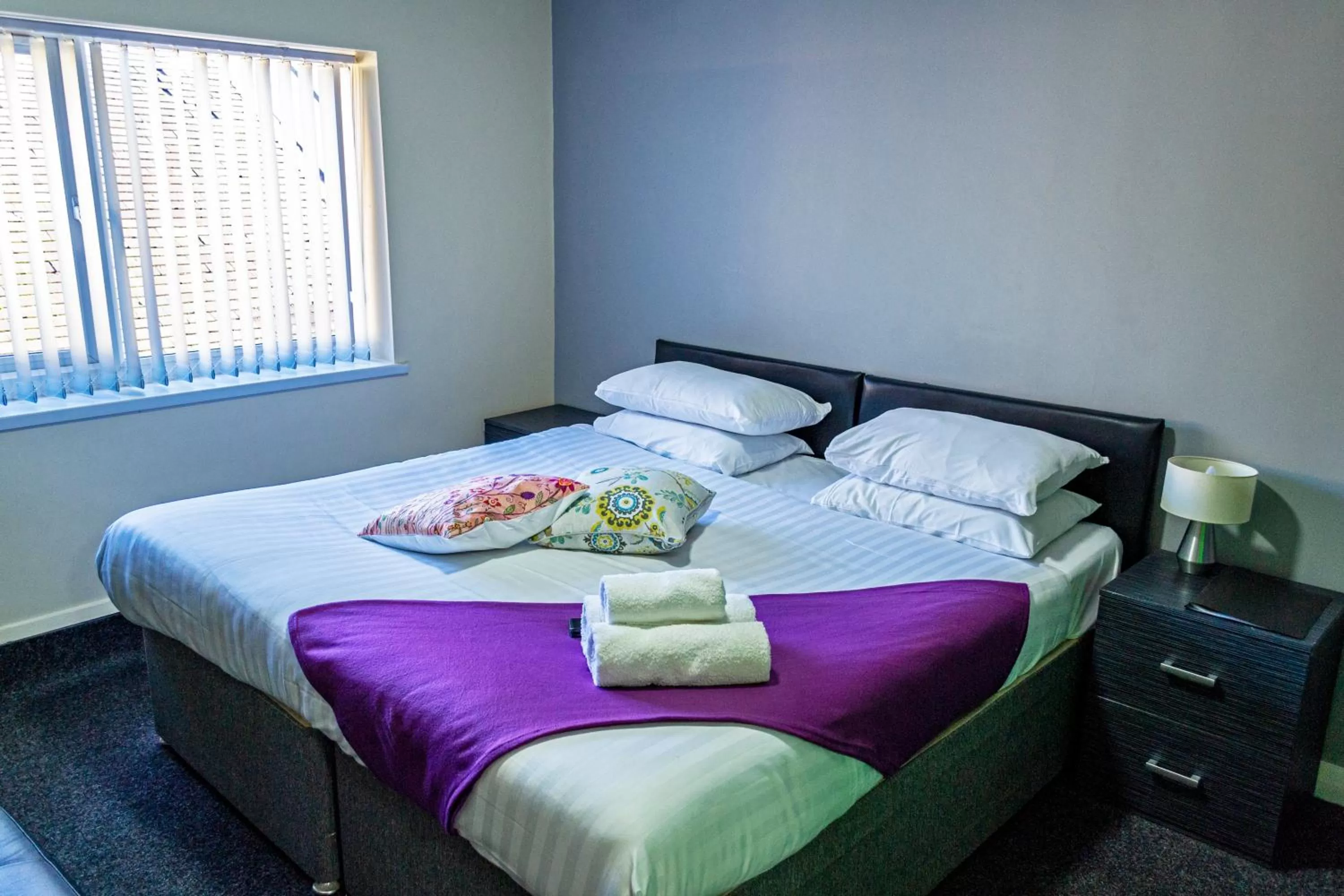 Bedroom, Bed in Lymedale Suites Studios & Aparthotel in NEWCASTLE UNDER LYME & STOKE