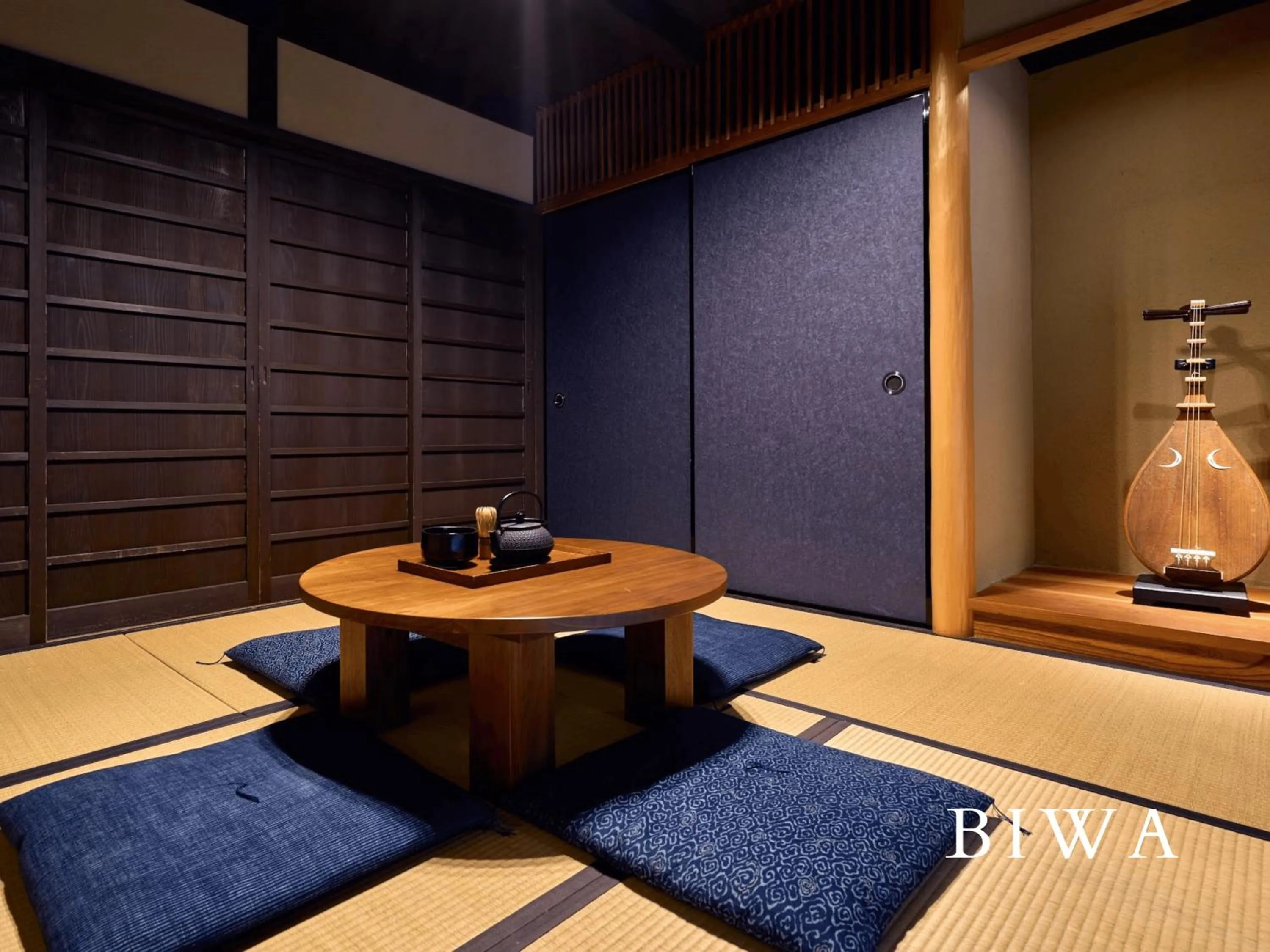 Photo of the whole room in Kyoto Machiya Fukune