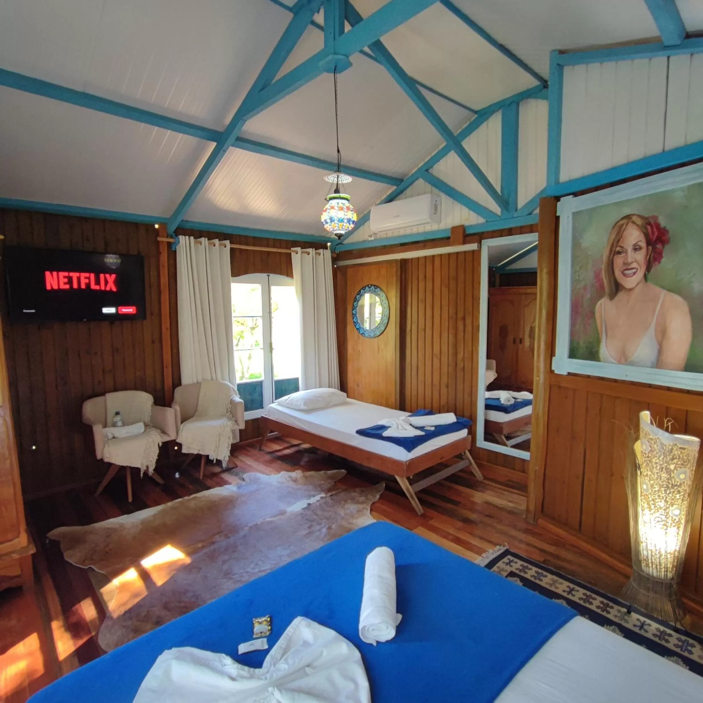 Bed in Hotel Chácara das Flores