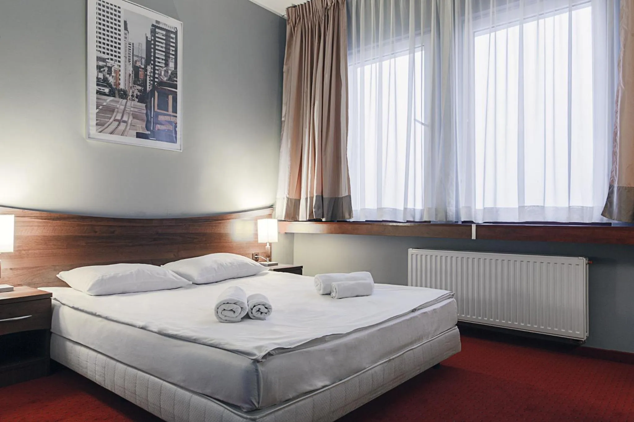 Photo of the whole room, Bed in M Hotel