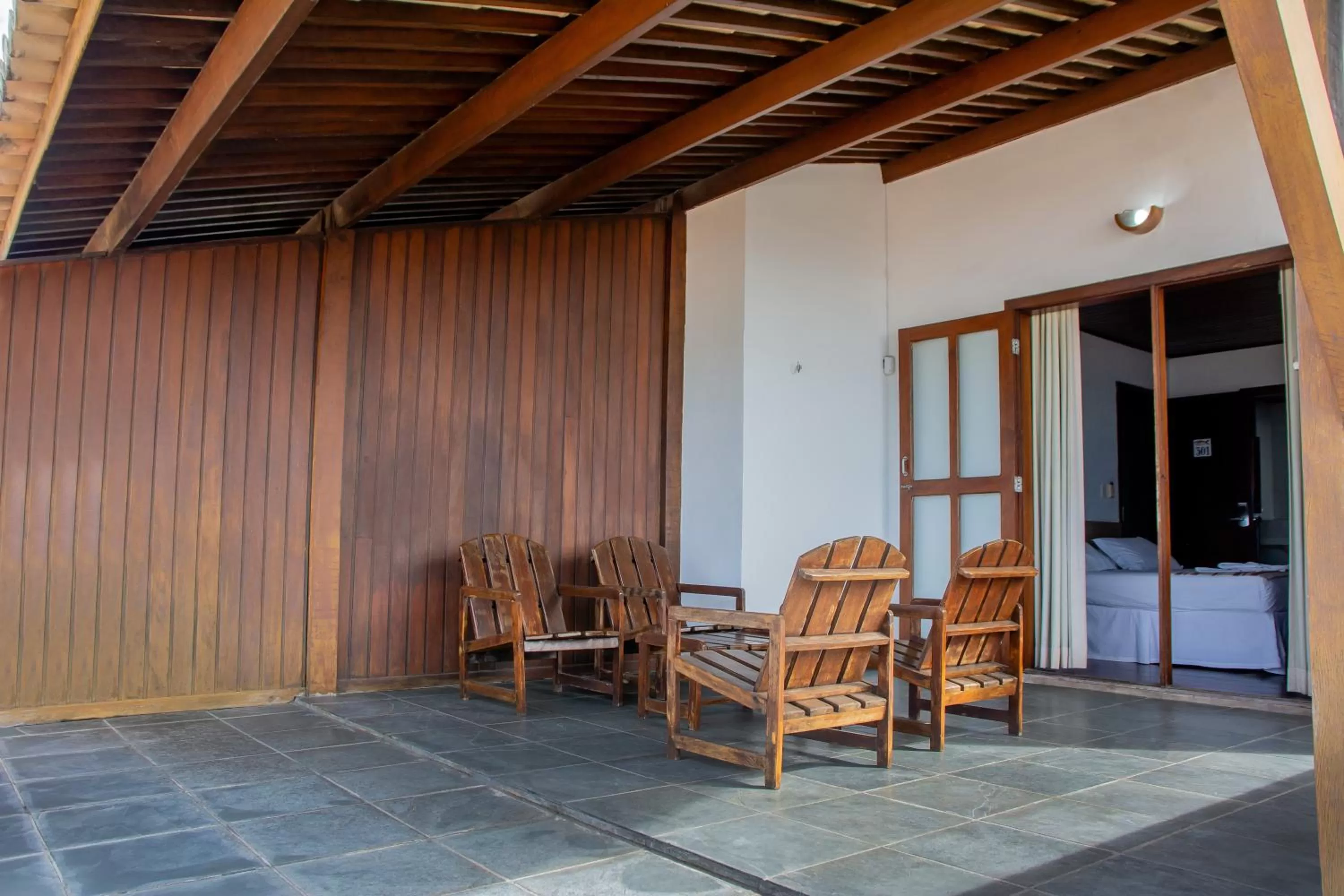 Balcony/Terrace in La Belle Beach Hotel