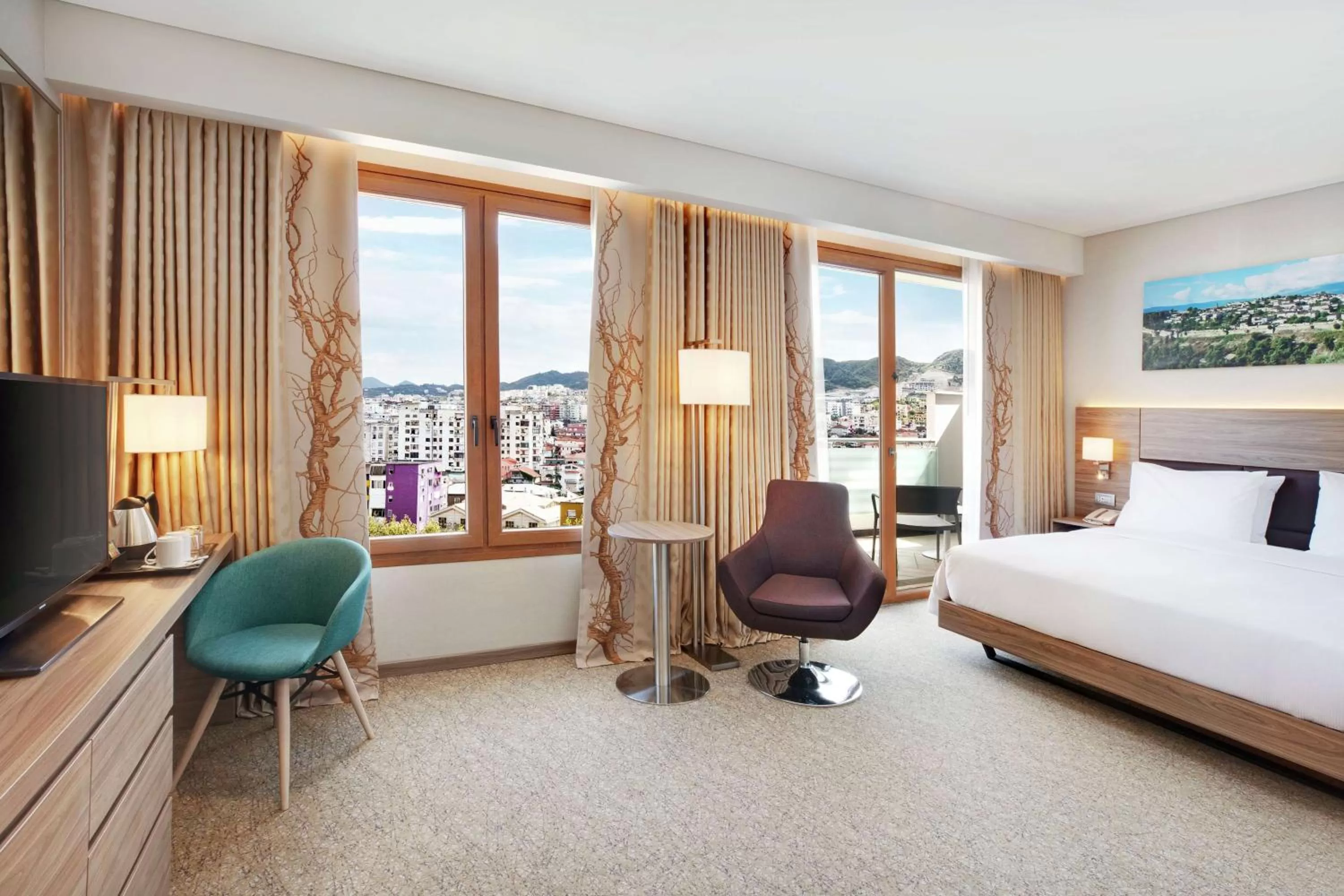 Bedroom, Bed in Hilton Garden Inn Tirana