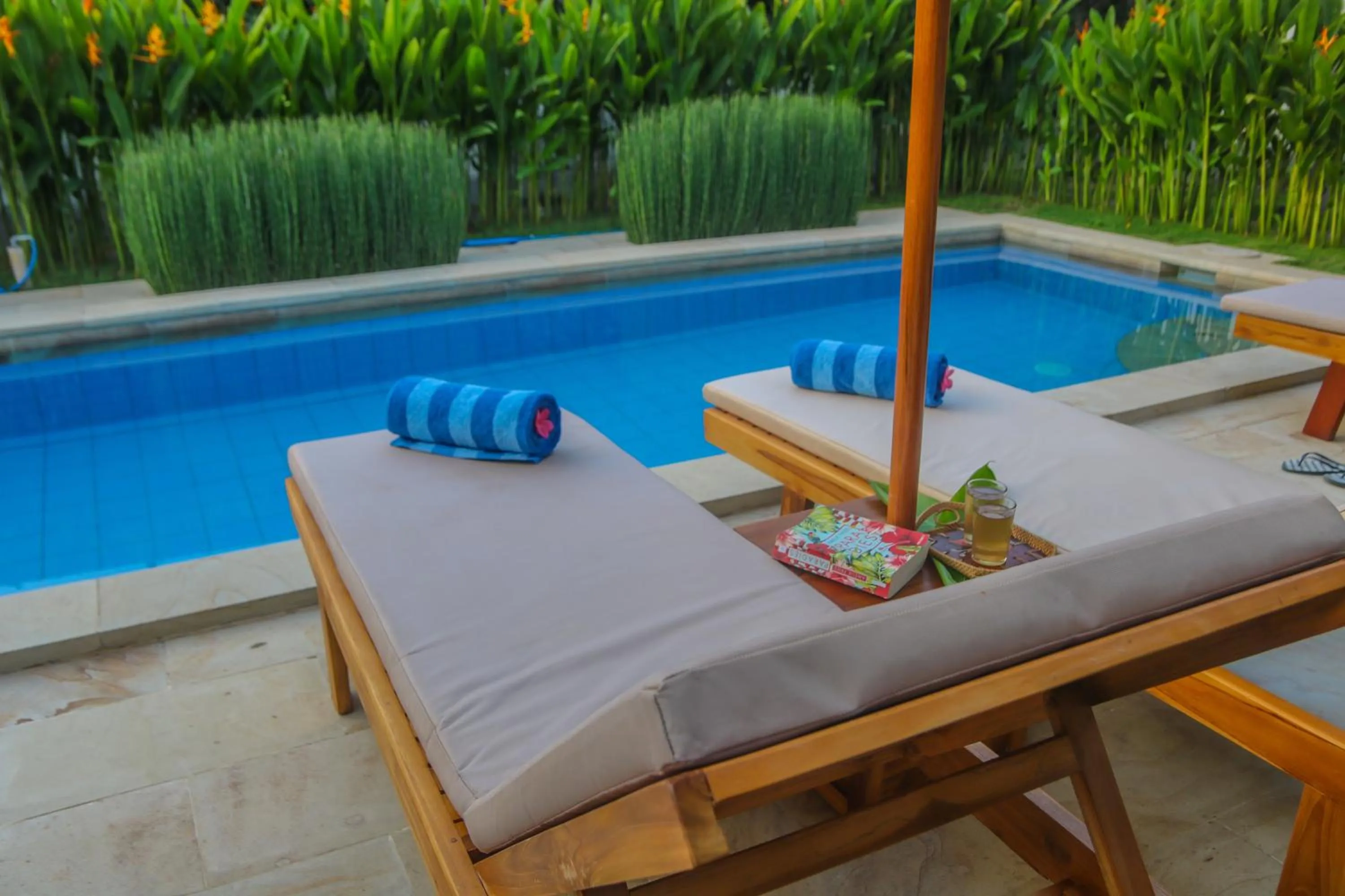 Pool view in Cozy Cottages Lombok