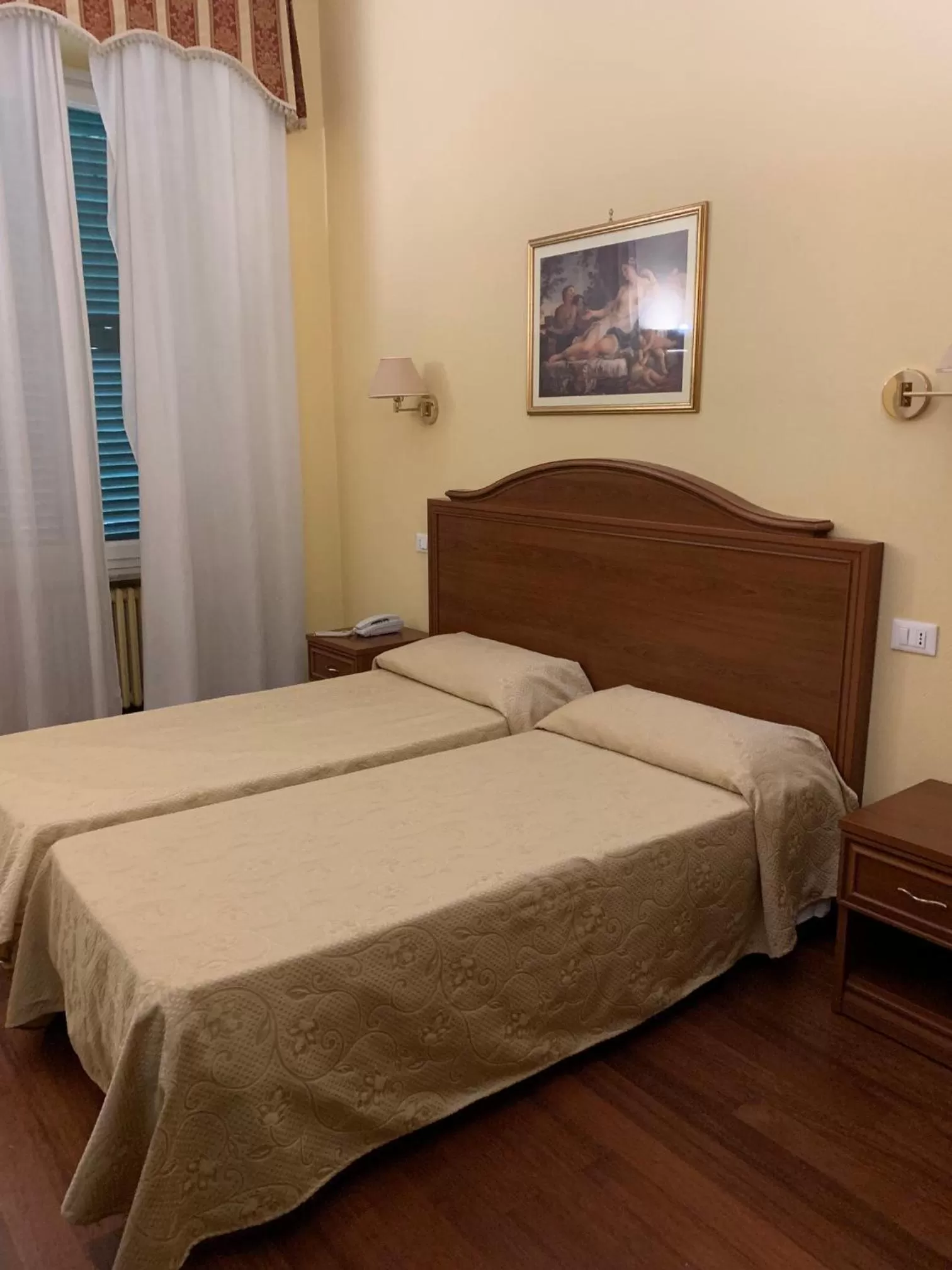 Bed in Hotel Villa Aricia