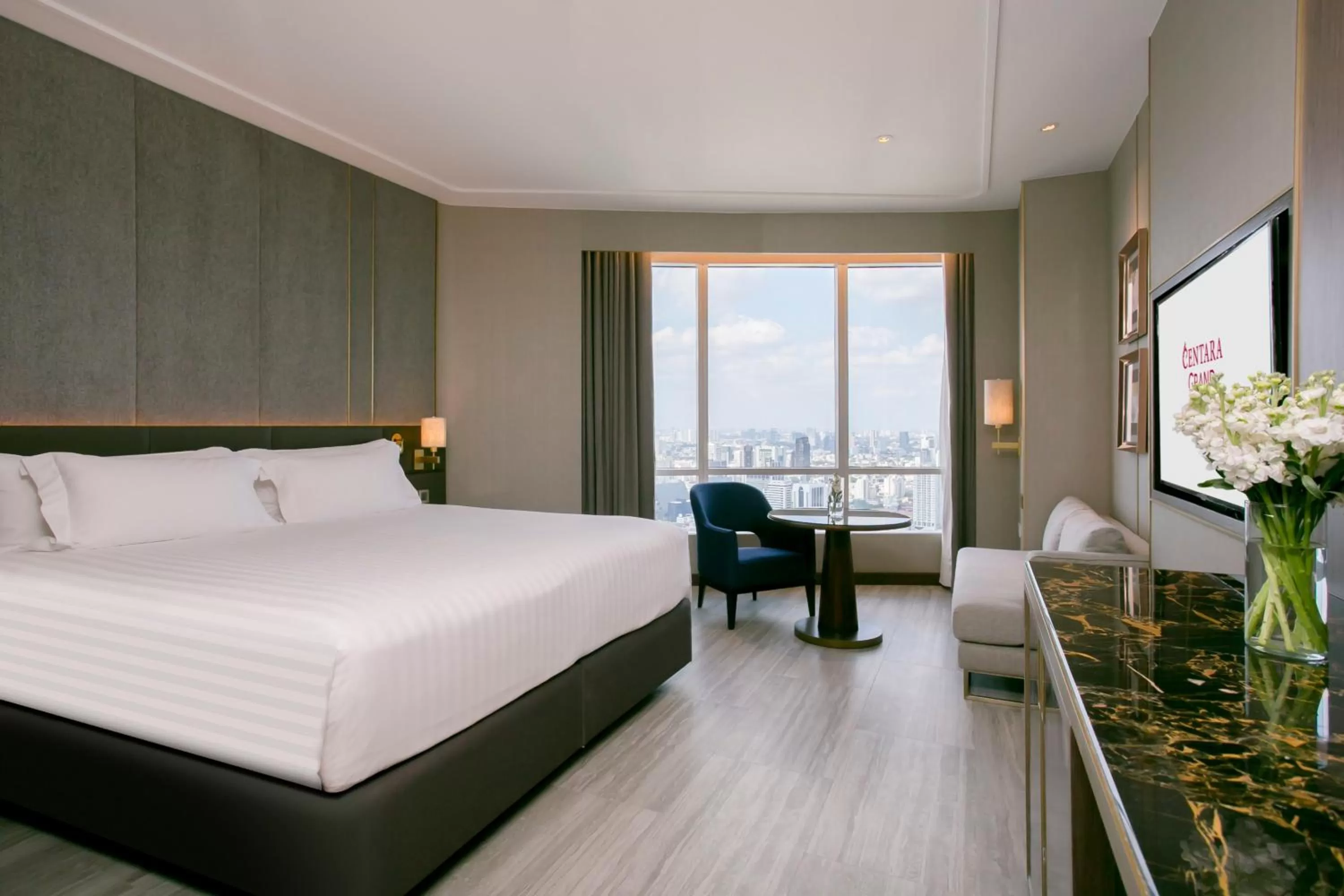 Photo of the whole room, Bed in Centara Grand At CentralWorld