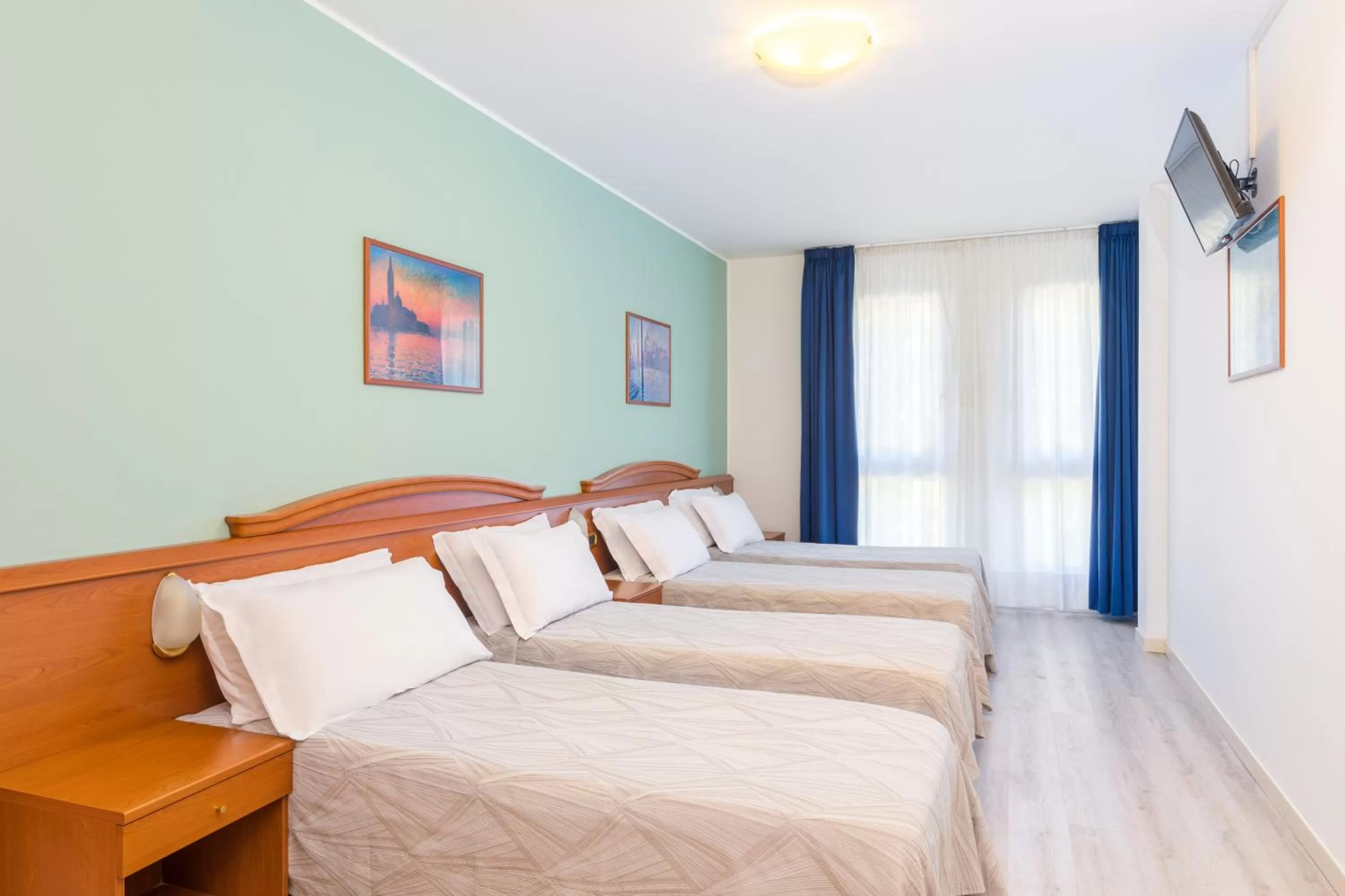 Bed in Hotel Palladio