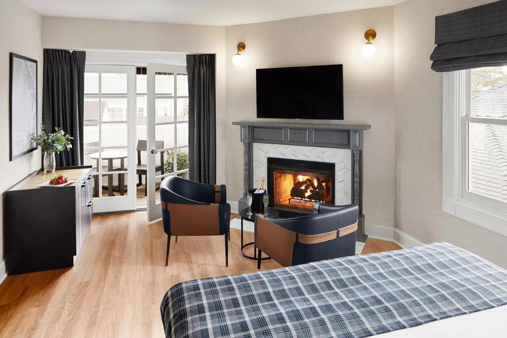 Bed in Gosby House Inn, A Four Sisters Inn