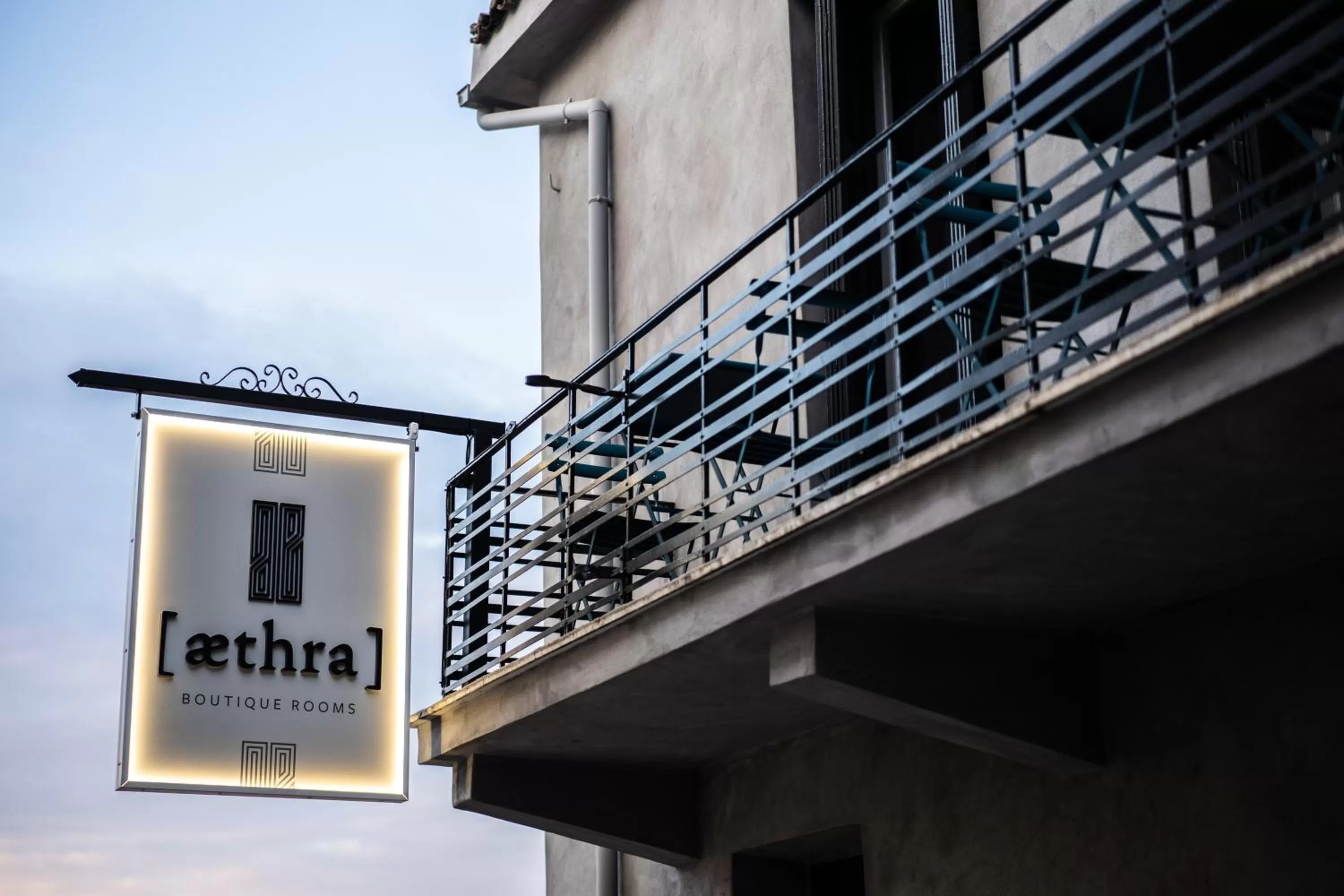 Property logo or sign in Aethra Boutique Rooms