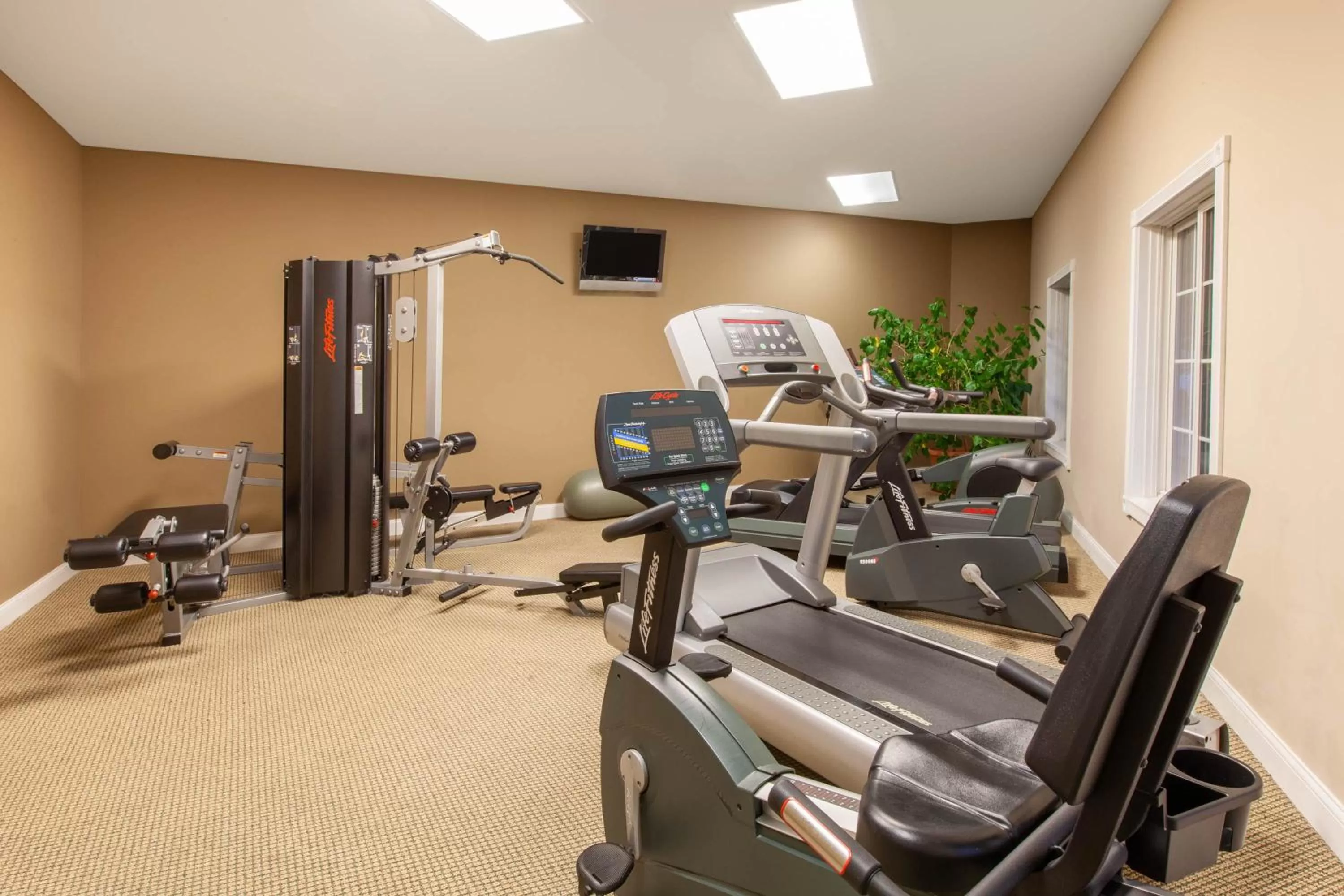 Fitness centre/facilities in Apple Tree Inn; SureStay Collection by Best Western