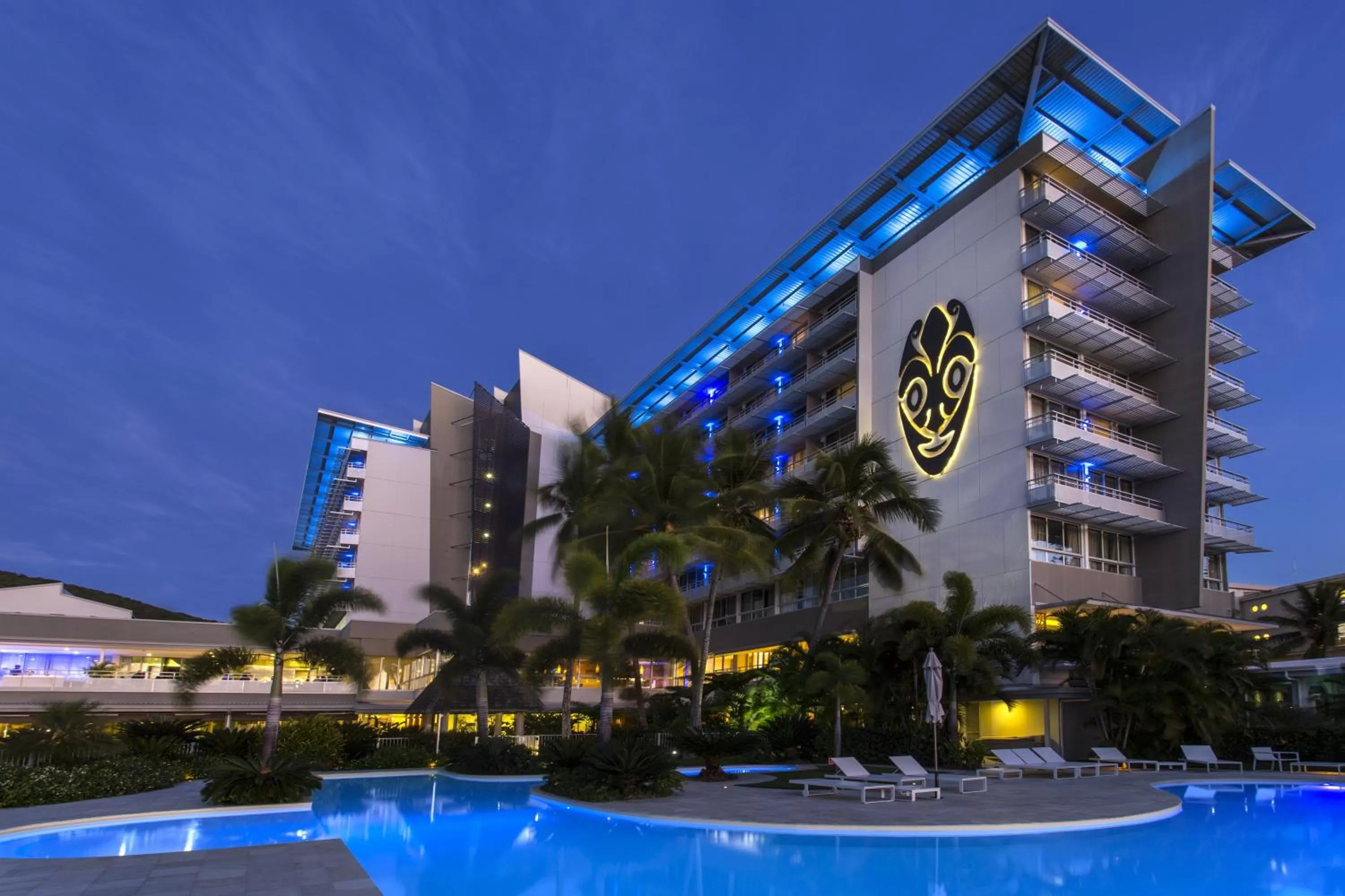 Facade/entrance in Chateau Royal Beach Resort & Spa, Noumea