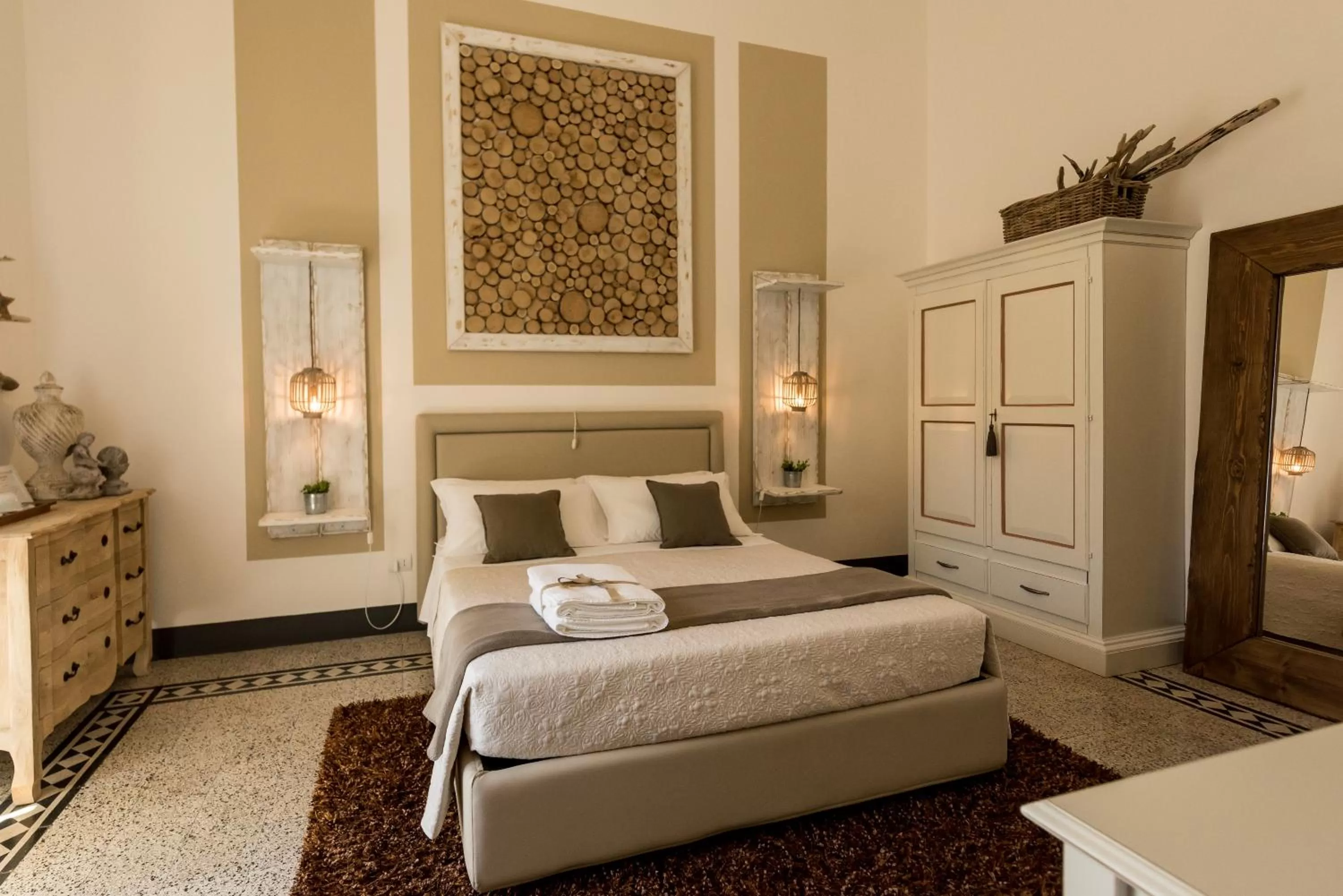 Photo of the whole room, Bed in Palazzo Bignami