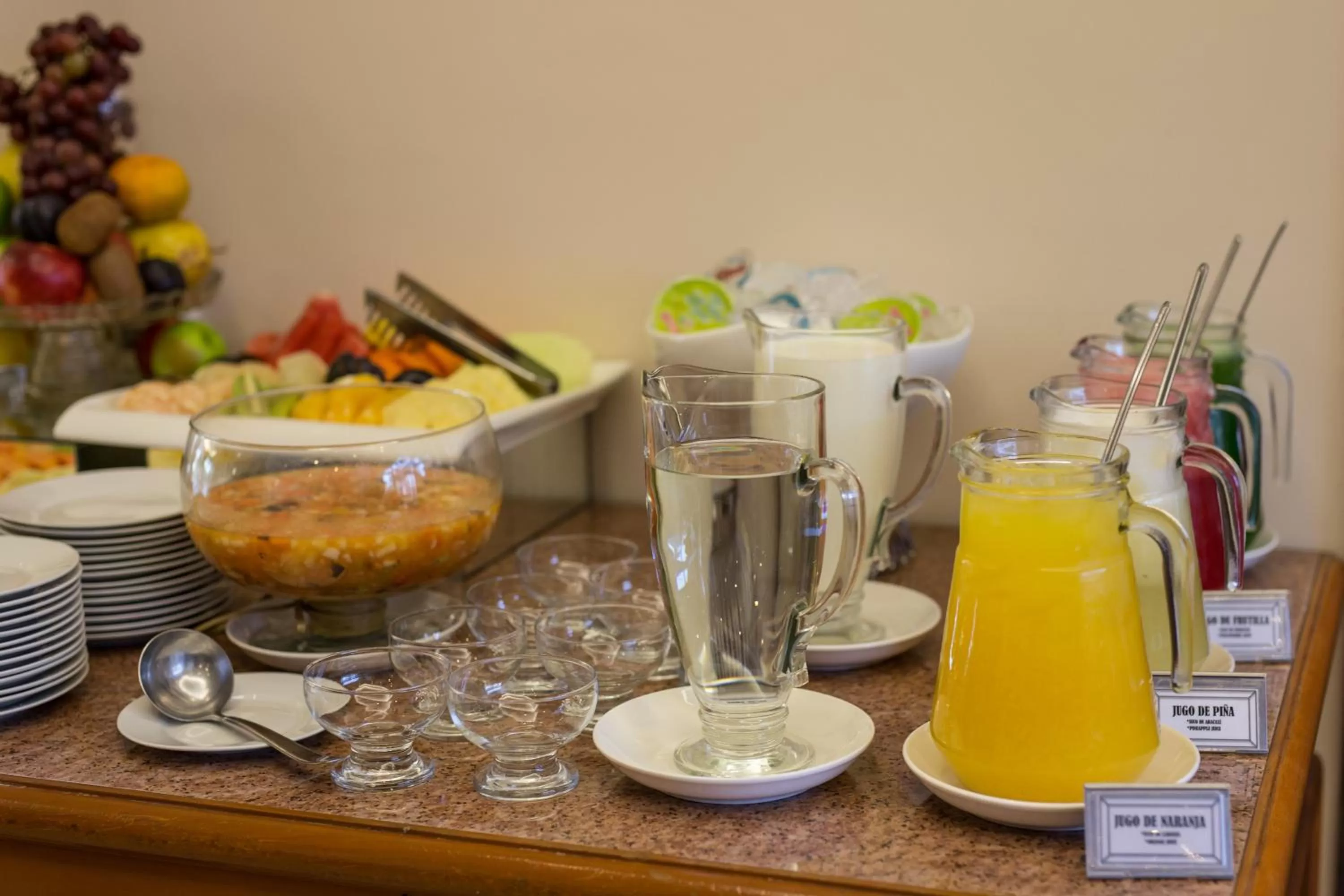 Food close-up in Asunción Gran Hotel