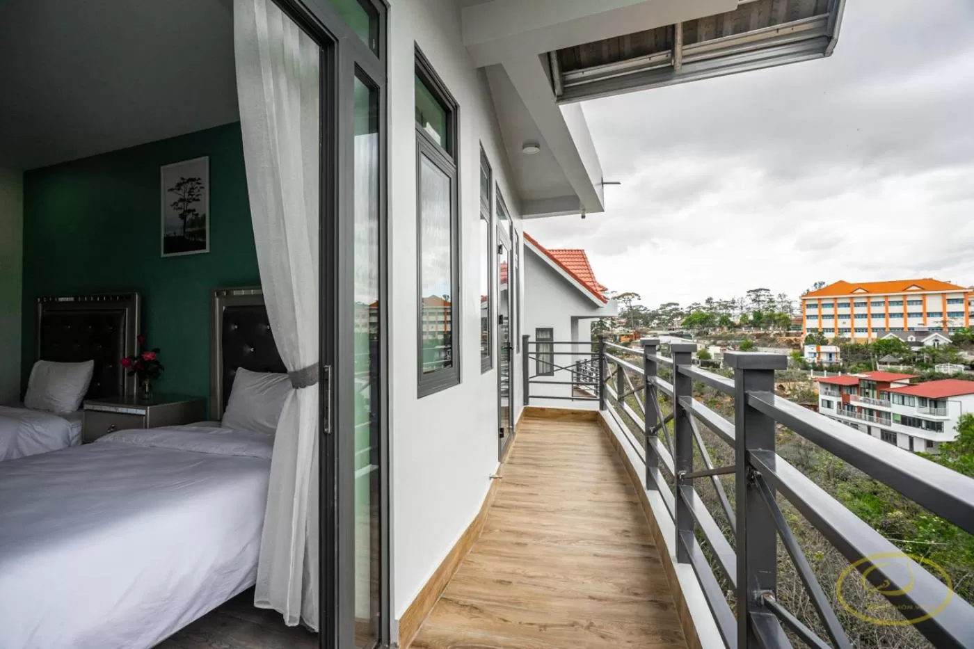 Balcony/Terrace, Bed in Hong Mon Villa