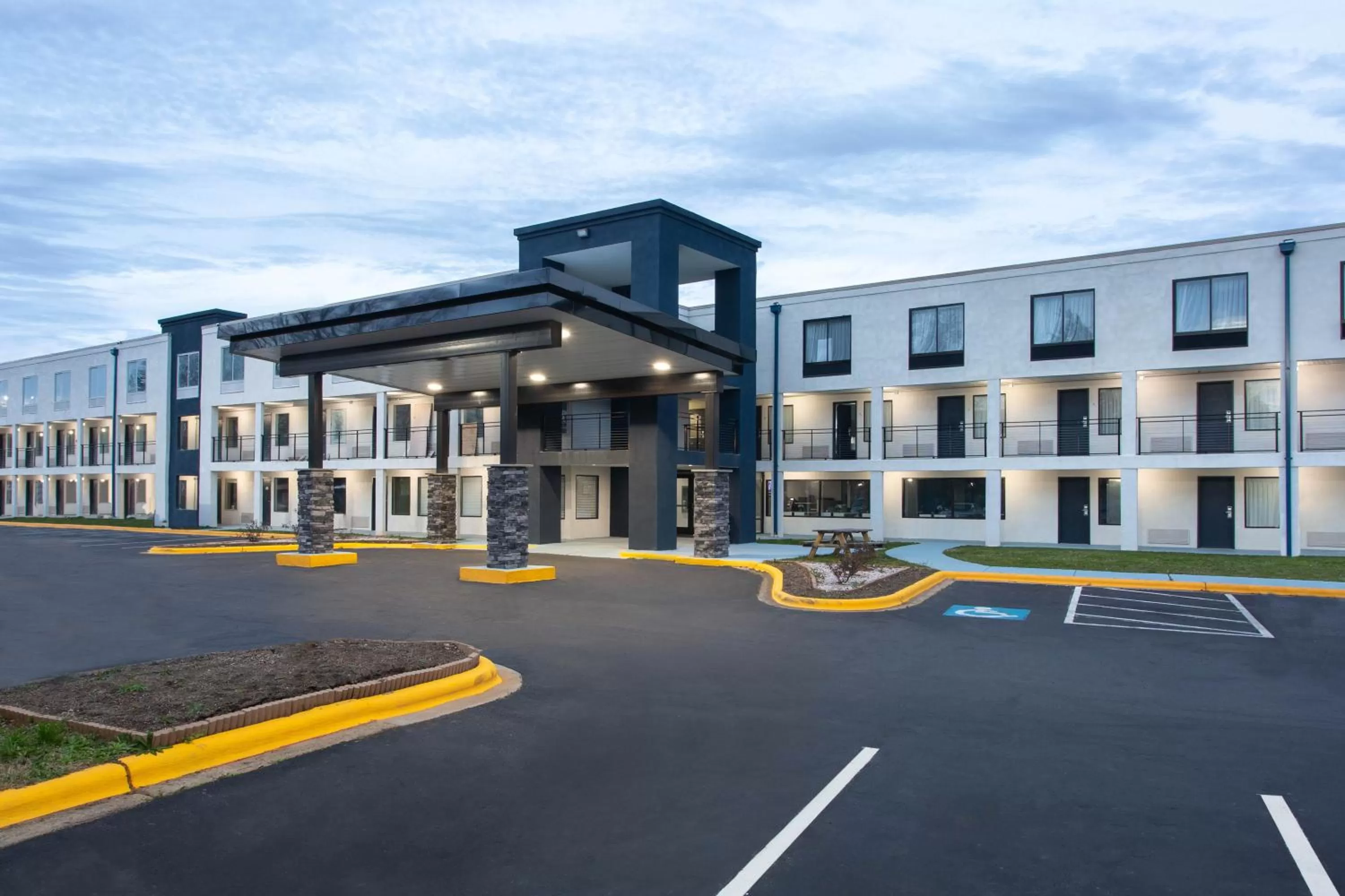 Property building in University Inn & Suites