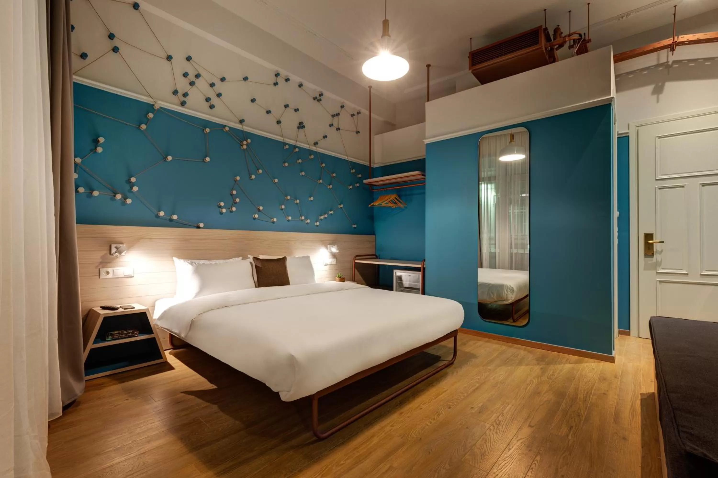 Living room, Bed in Colors Urban Hotel Thessaloniki
