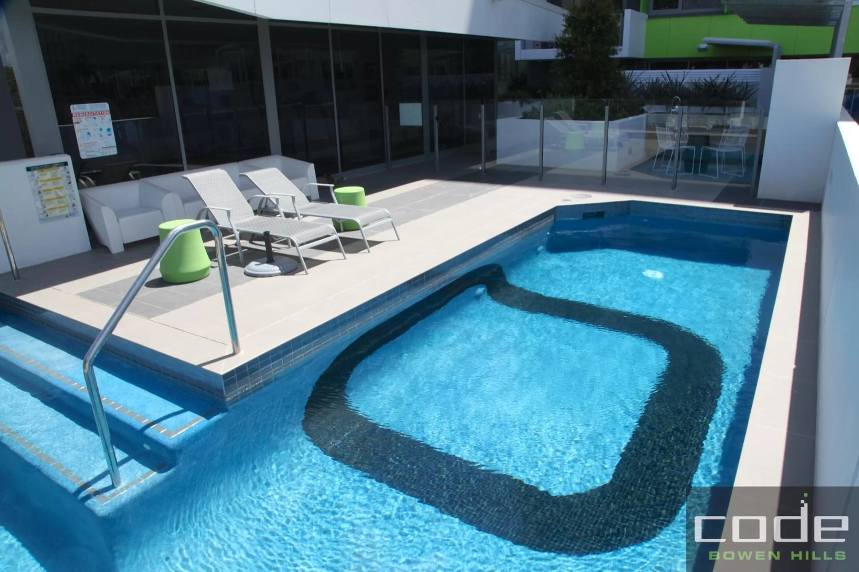 Swimming pool in Code Apartments
