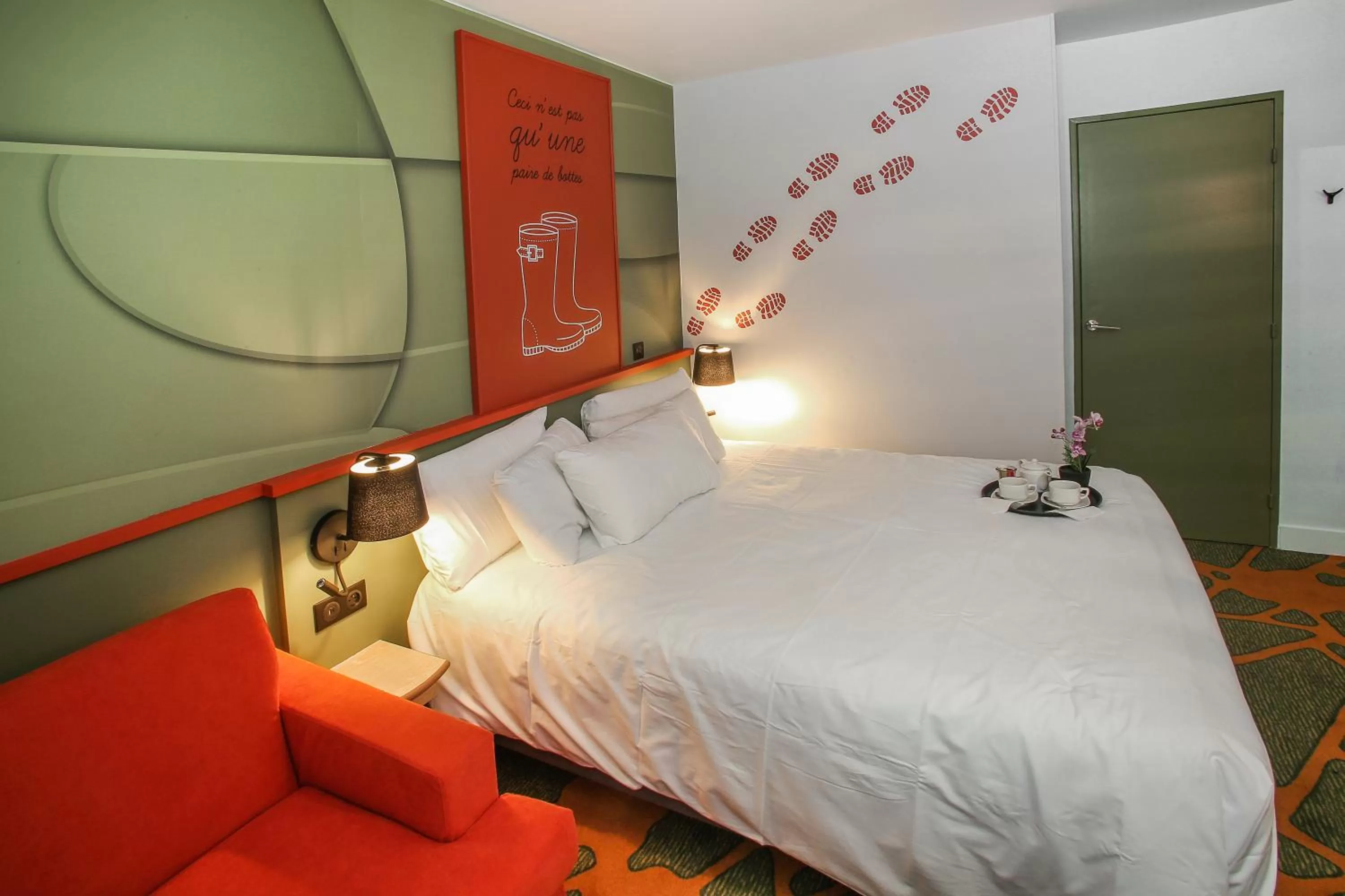 Bed in Ibis Styles Lisieux Normandie