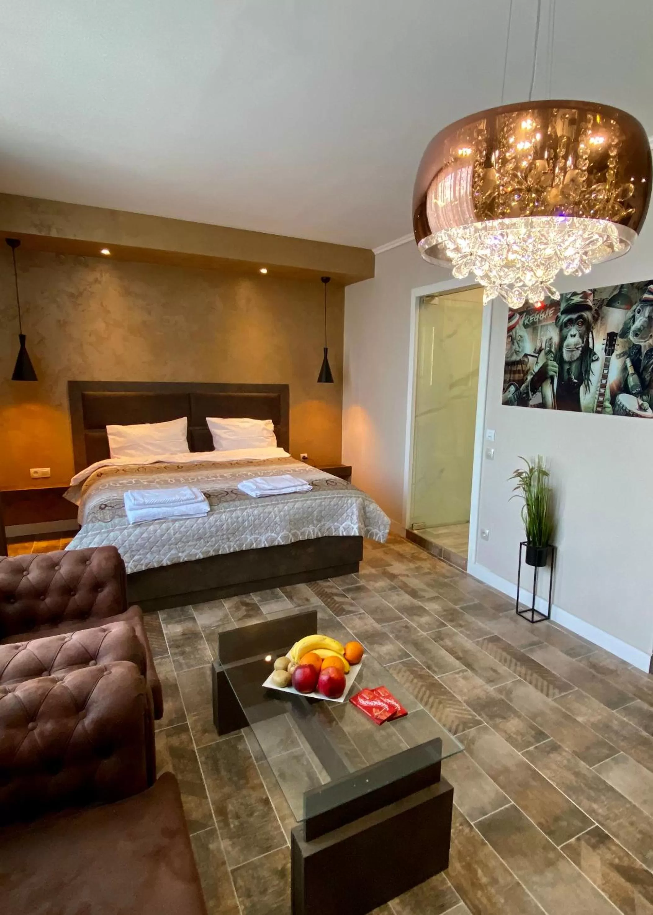 Bed in Luxury Apartments Ivon