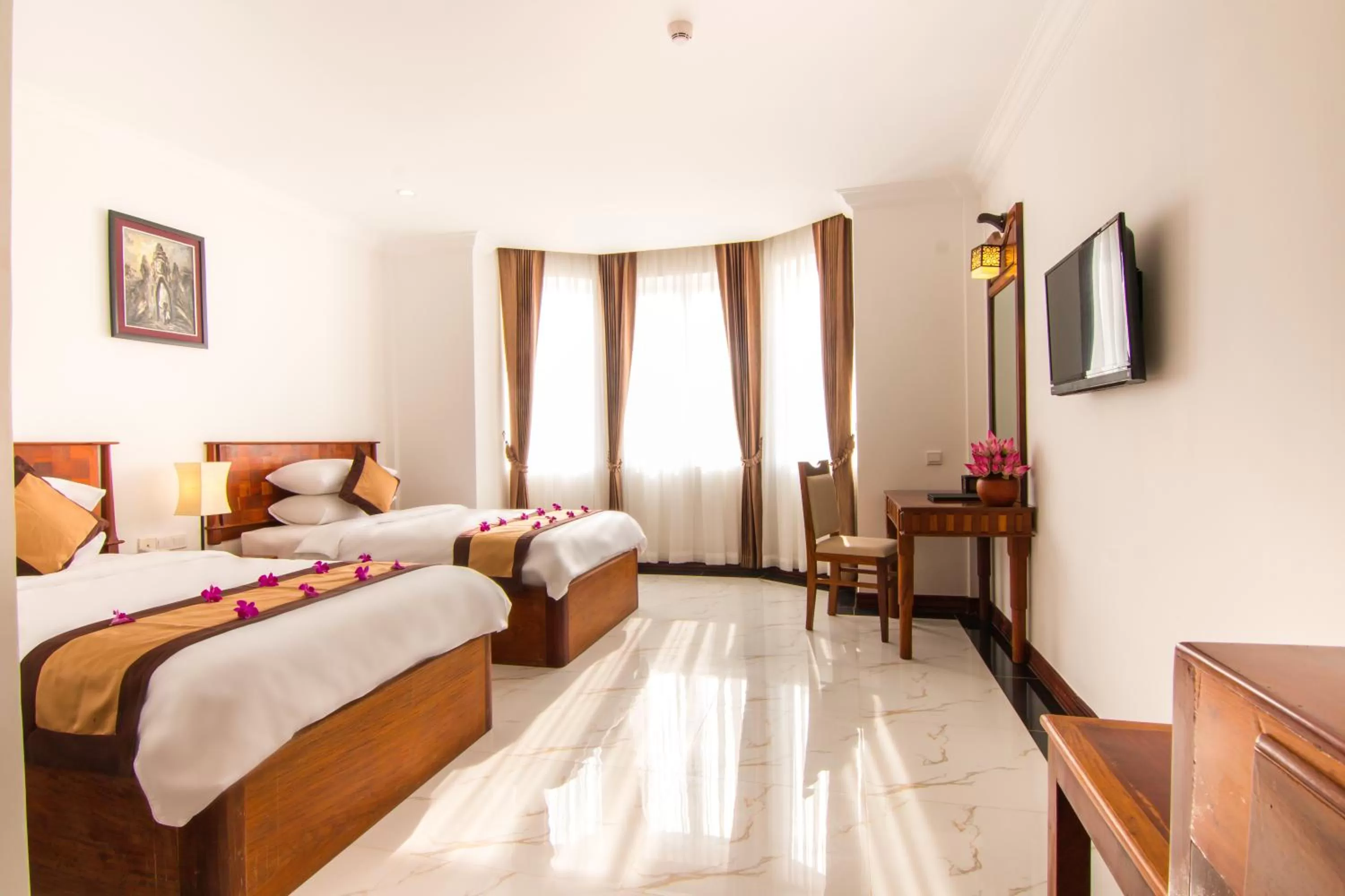 Bed in Glorious Hotel