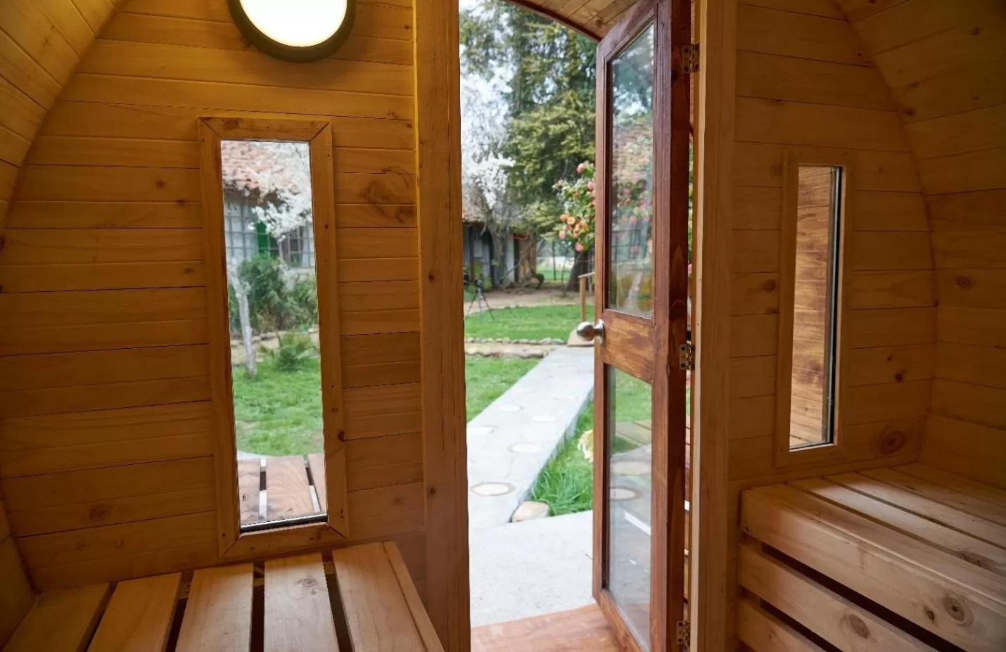 Sauna, Pool View in La Casa de Adobe Natural y Más