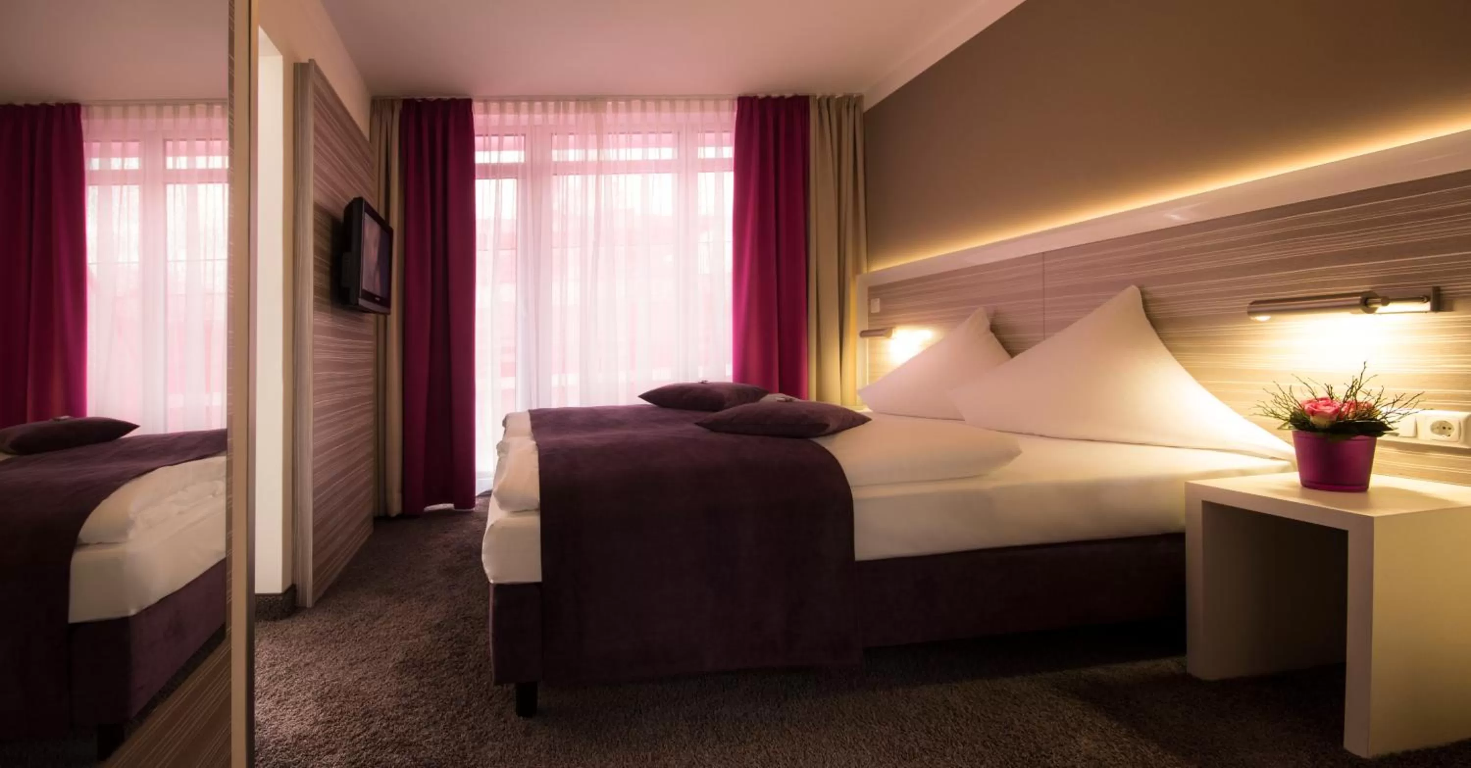 Bed in Hotel Mirabell by Maier Privathotels