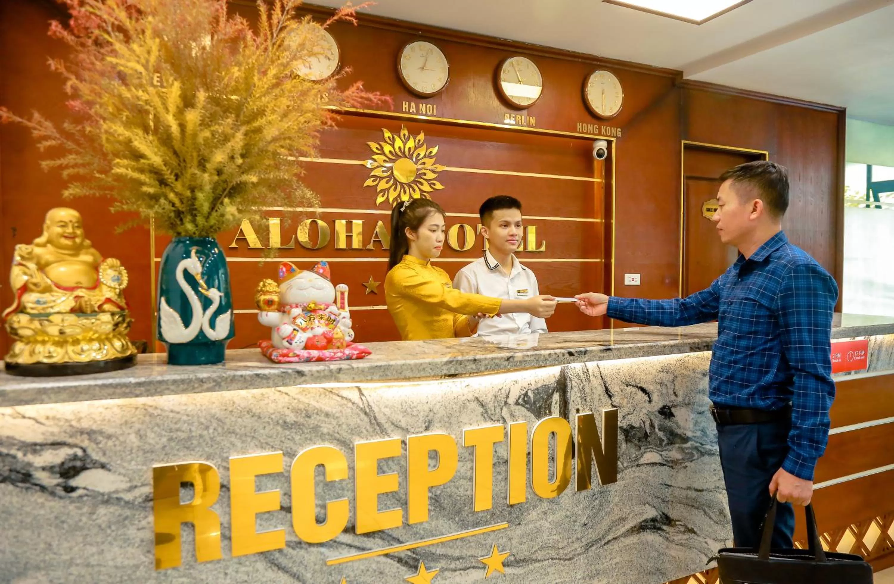 Staff in Aloha Hotel