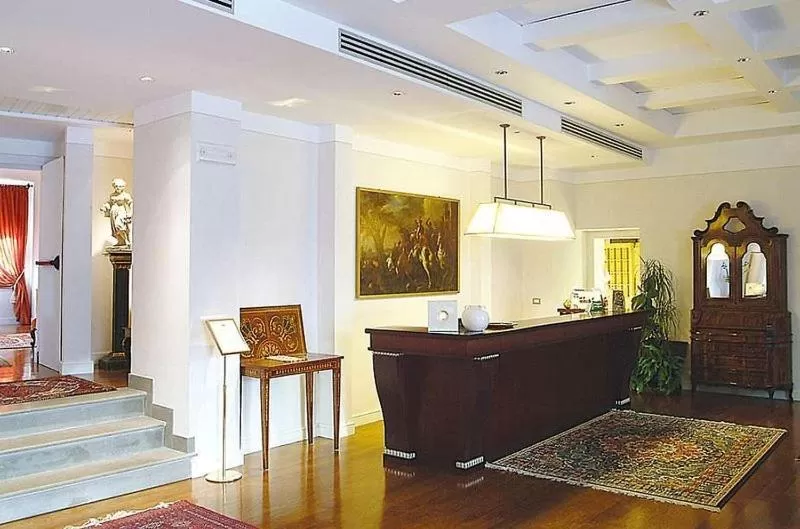 Lobby or reception in Hotel Clitunno