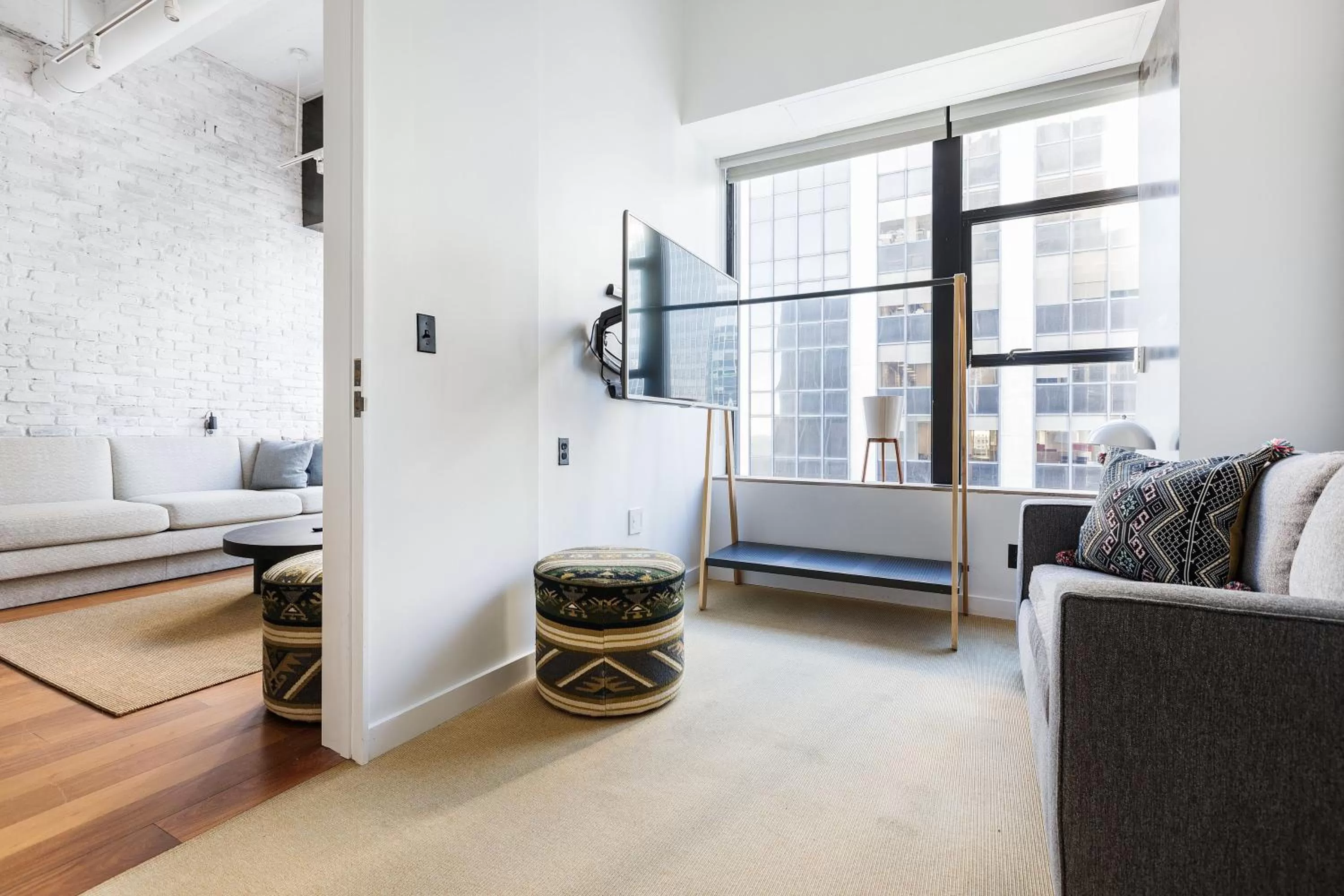 Living room in Placemakr Wall Street