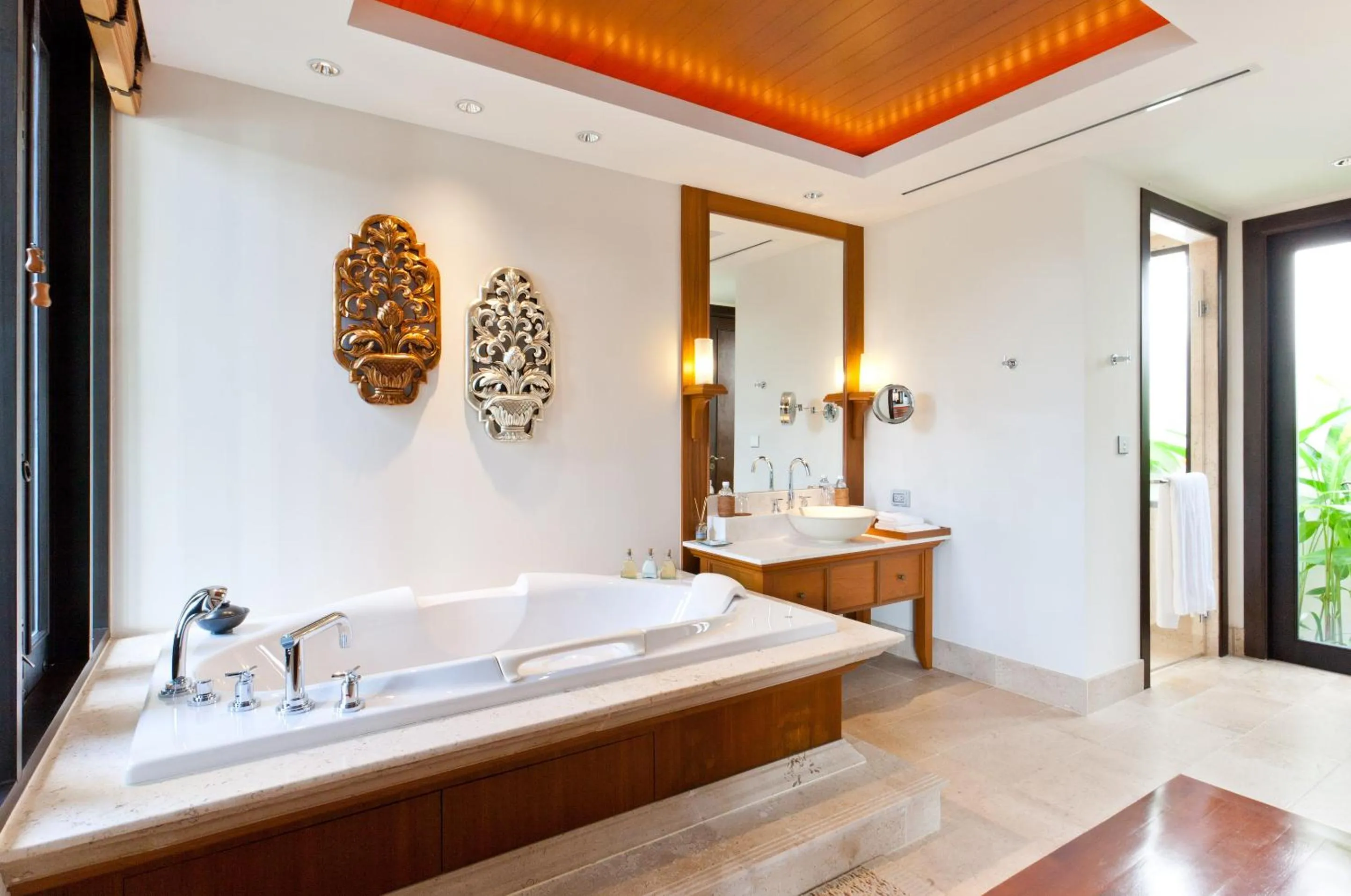 Bathroom, Bed in Trisara Villas & Residences Phuket