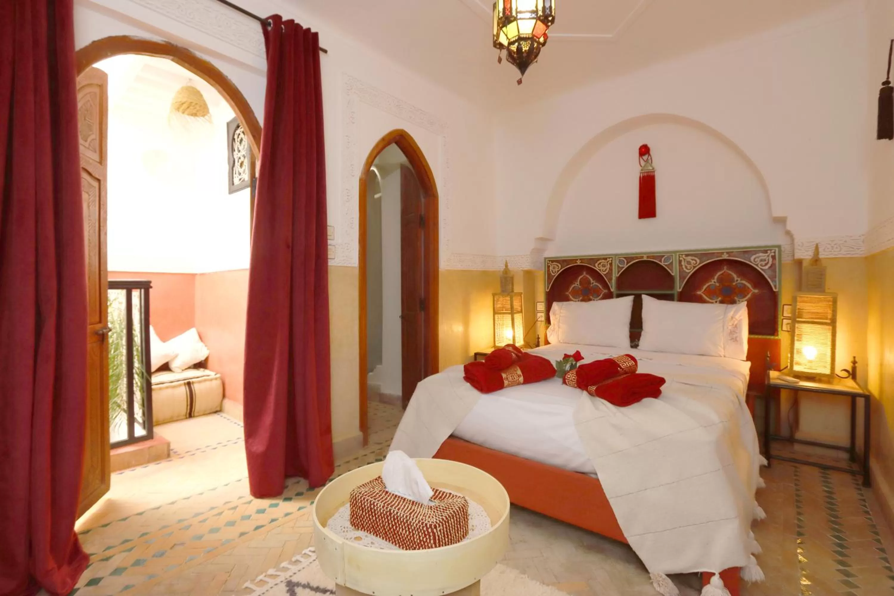 Bed in Riad Venezia