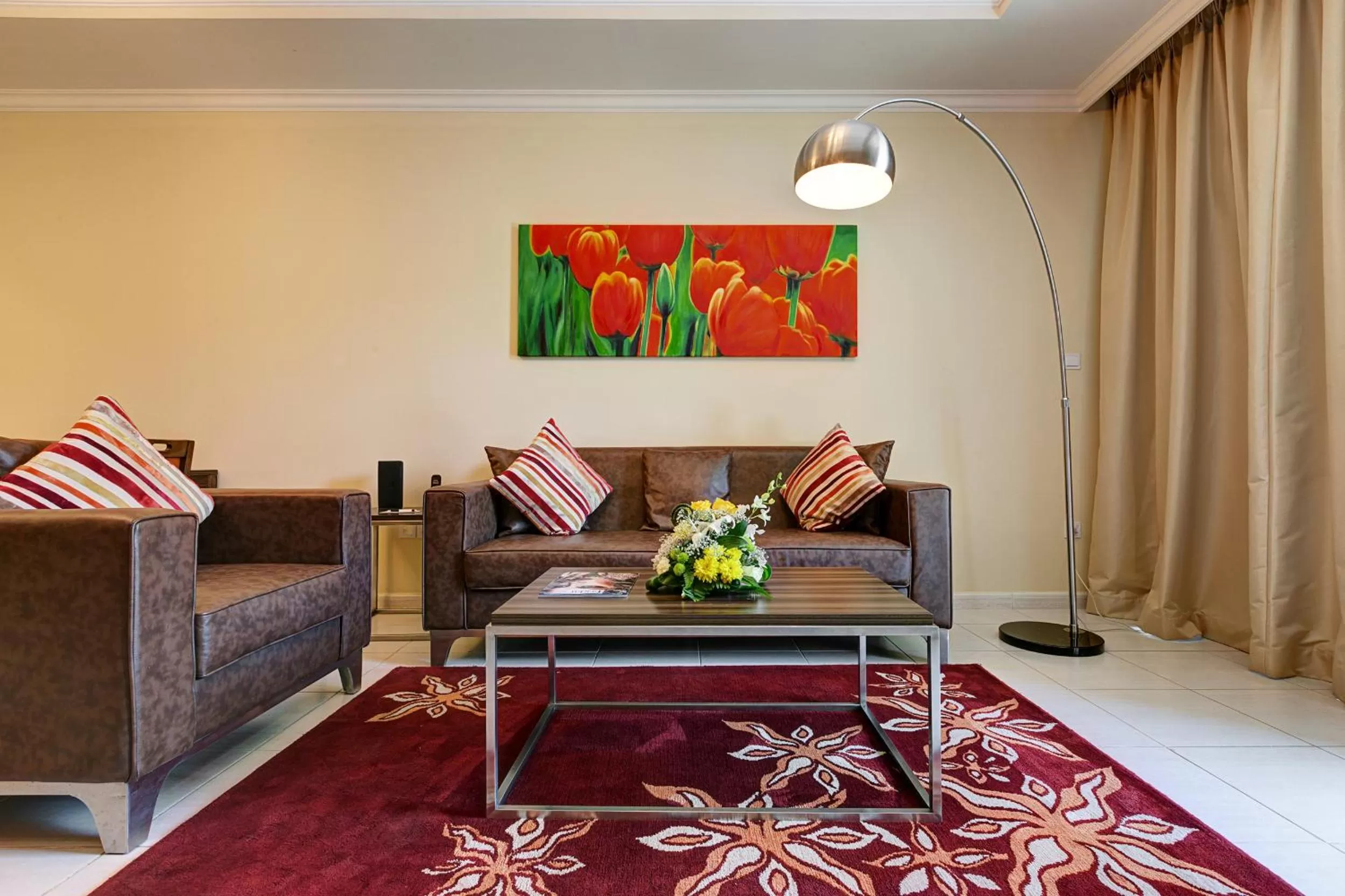 Living room in Abidos Hotel Apartment Dubai Land