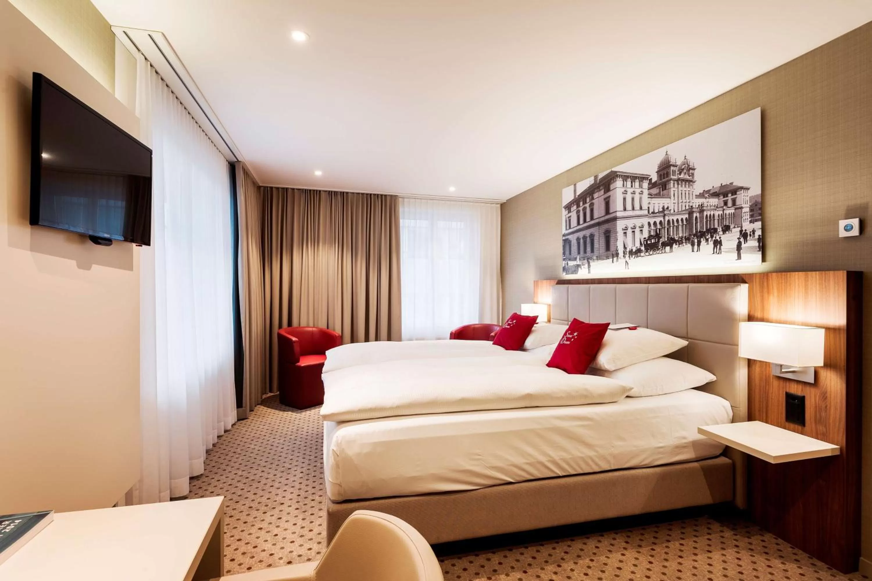 Photo of the whole room, Bed in Hotel Wartmann am Bahnhof