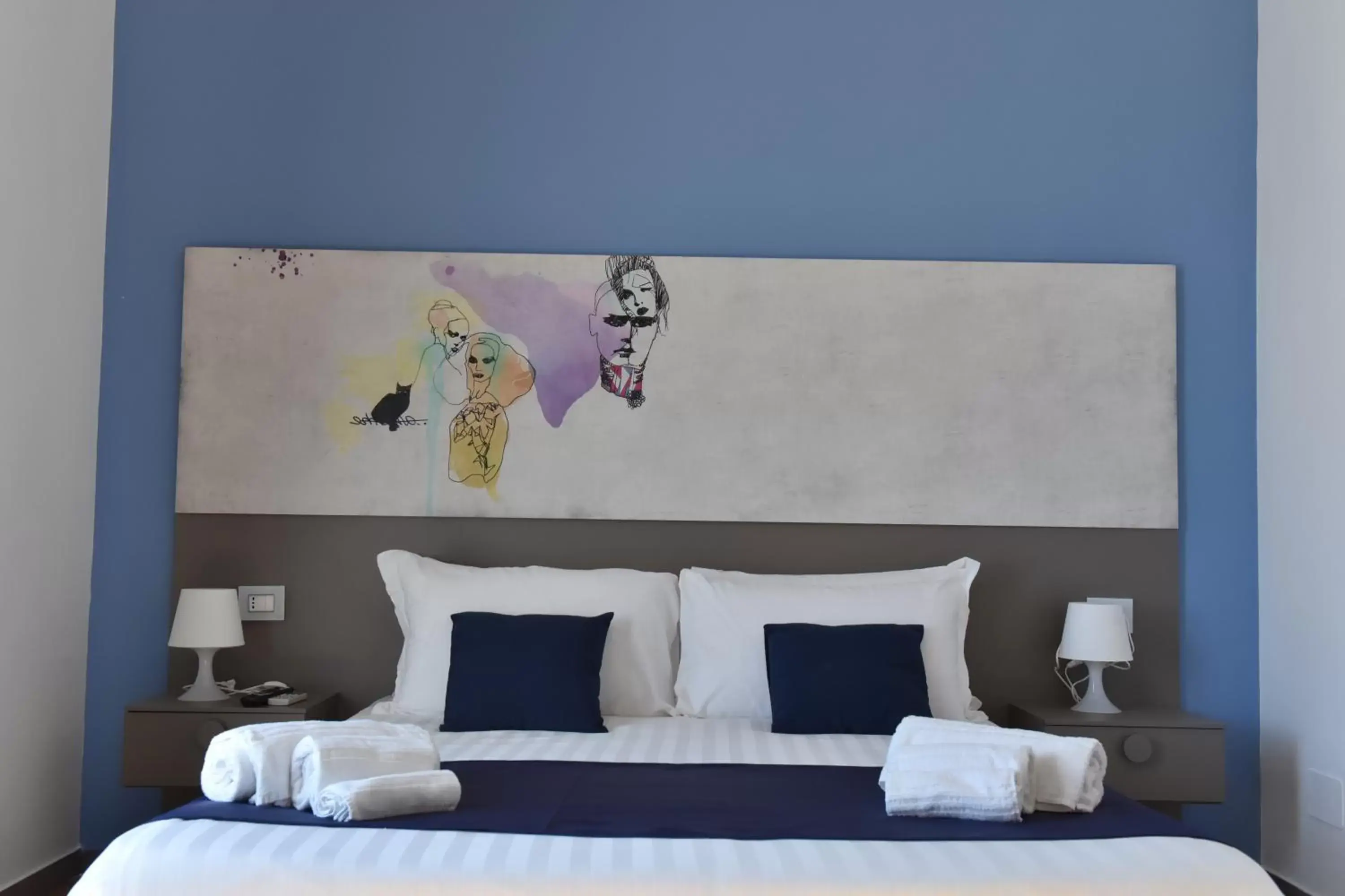 Deluxe Double Room with Balcony and Sea View in Specchio di Parthenope B&B Deluxe Double Room with Balcony and Sea View in Specchio di Parthenope B&B