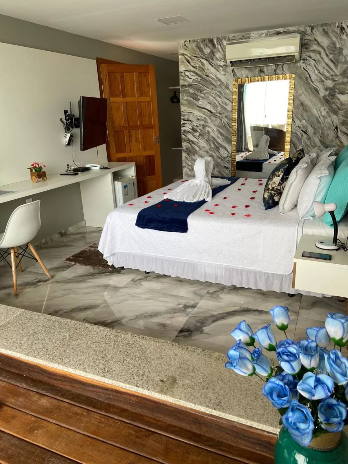 Bed in Pousada e Restaurante Vista Turquesa