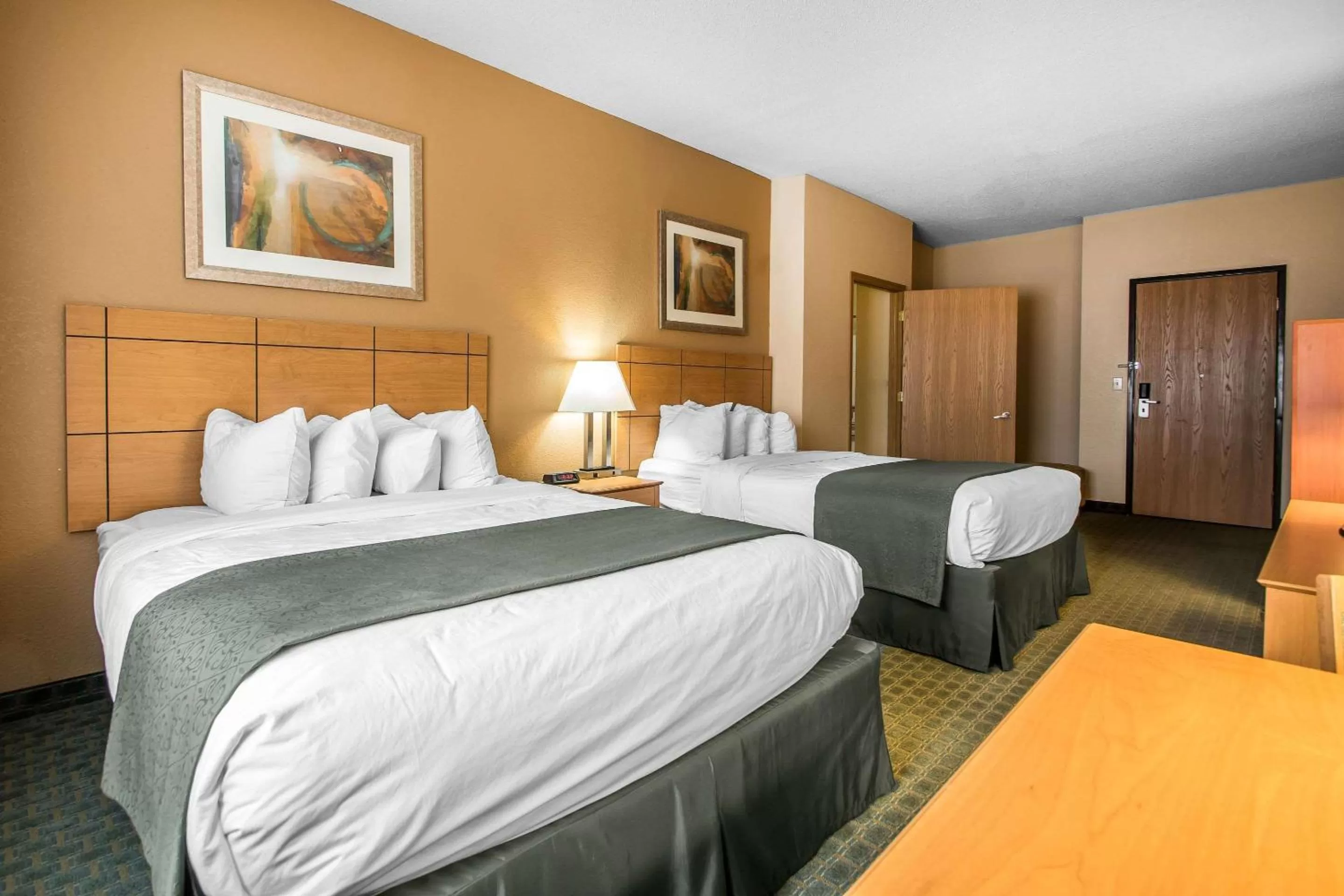 Photo of the whole room, Bed in Quality Inn Dubuque on Hwy 20