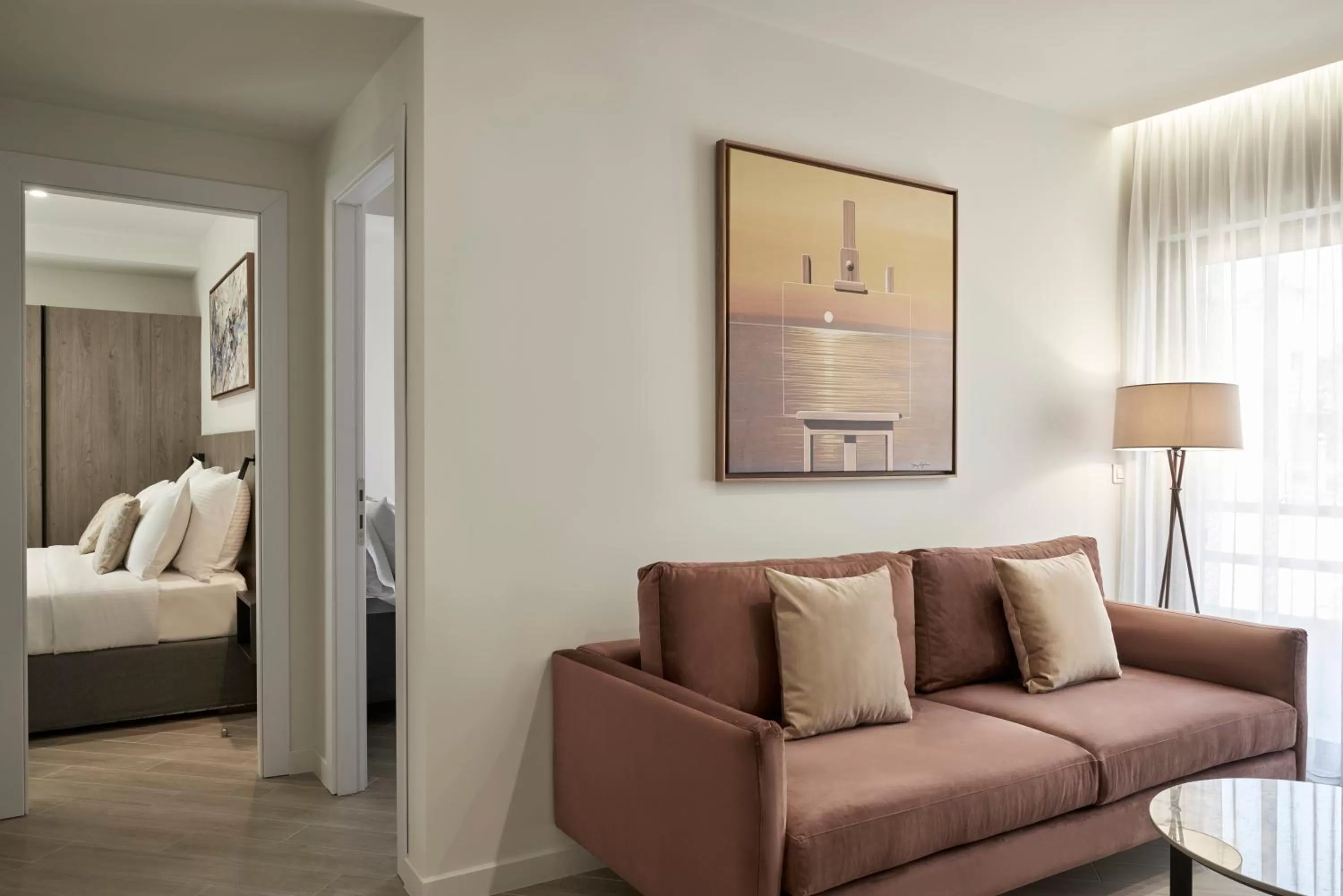 Living room, Bed in Hestia - Asklipiou 61